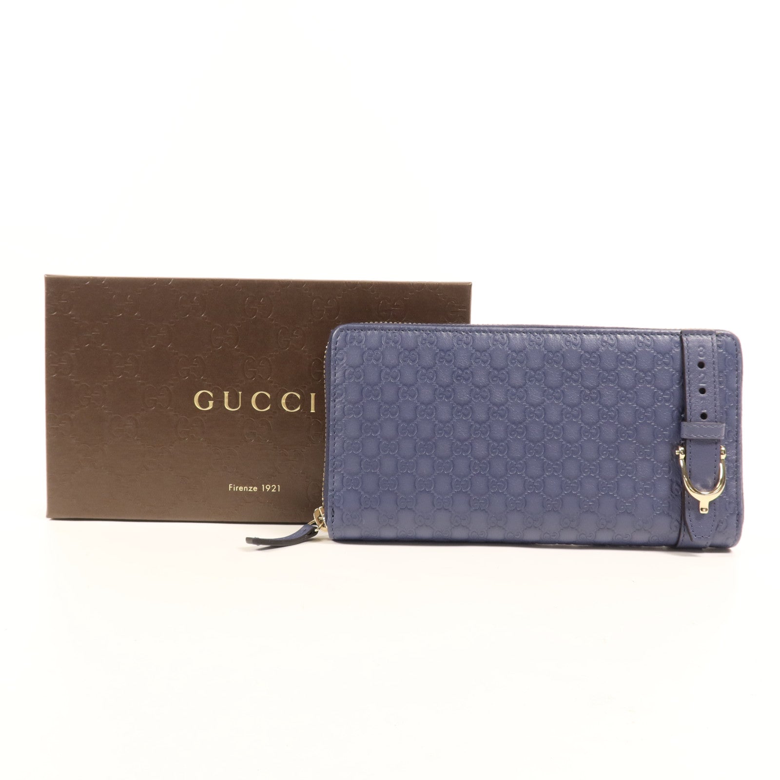 GUCCI 牛皮皮革Long Wallet金扣長錢包