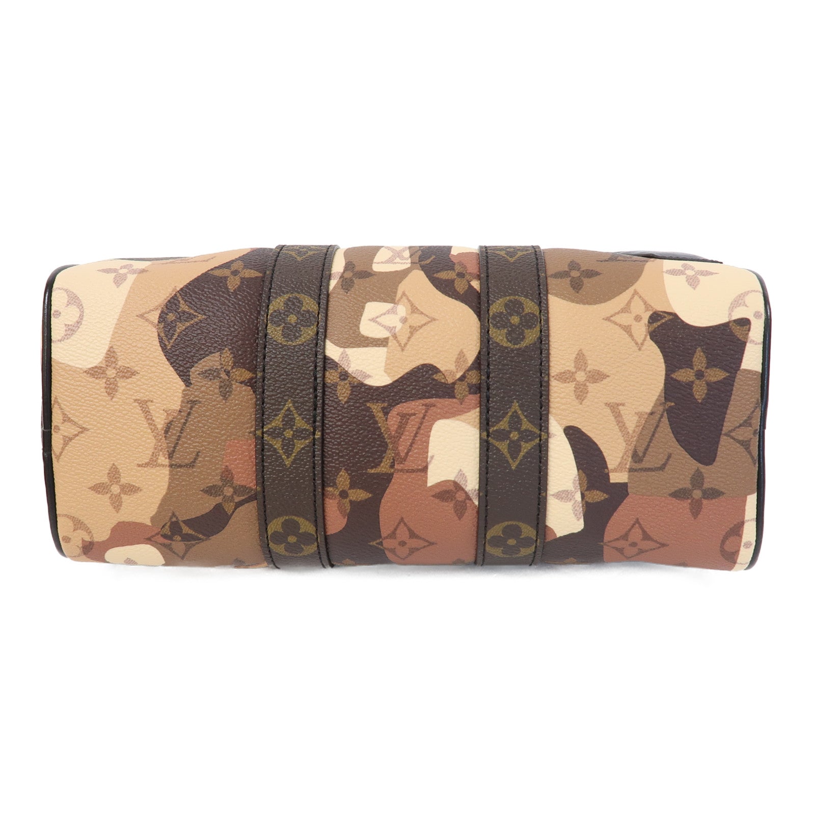 LOUIS VUITTON Monogram Keepall Bandouliere 25金扣手挽肩背兩用袋啡色