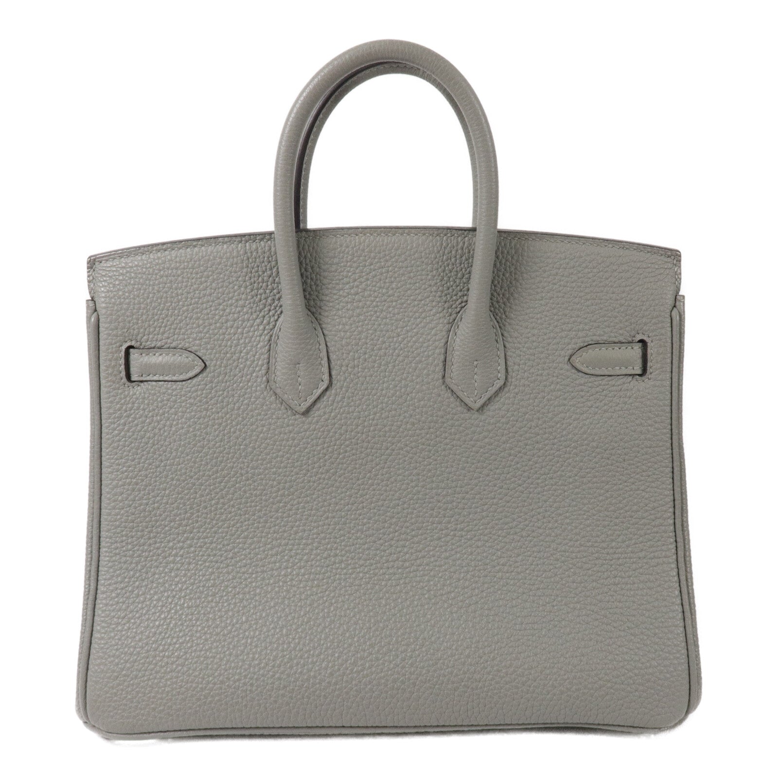 HERMES Clemence皮革Birkin 25手挽袋Gris Mouette