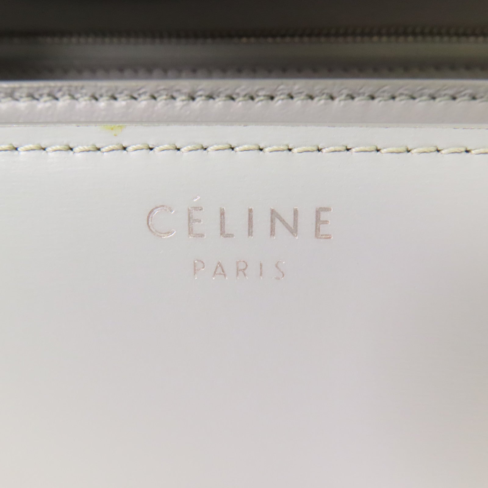 CELINE 【激減優惠】牛皮皮革Classic Box銀扣肩背袋
