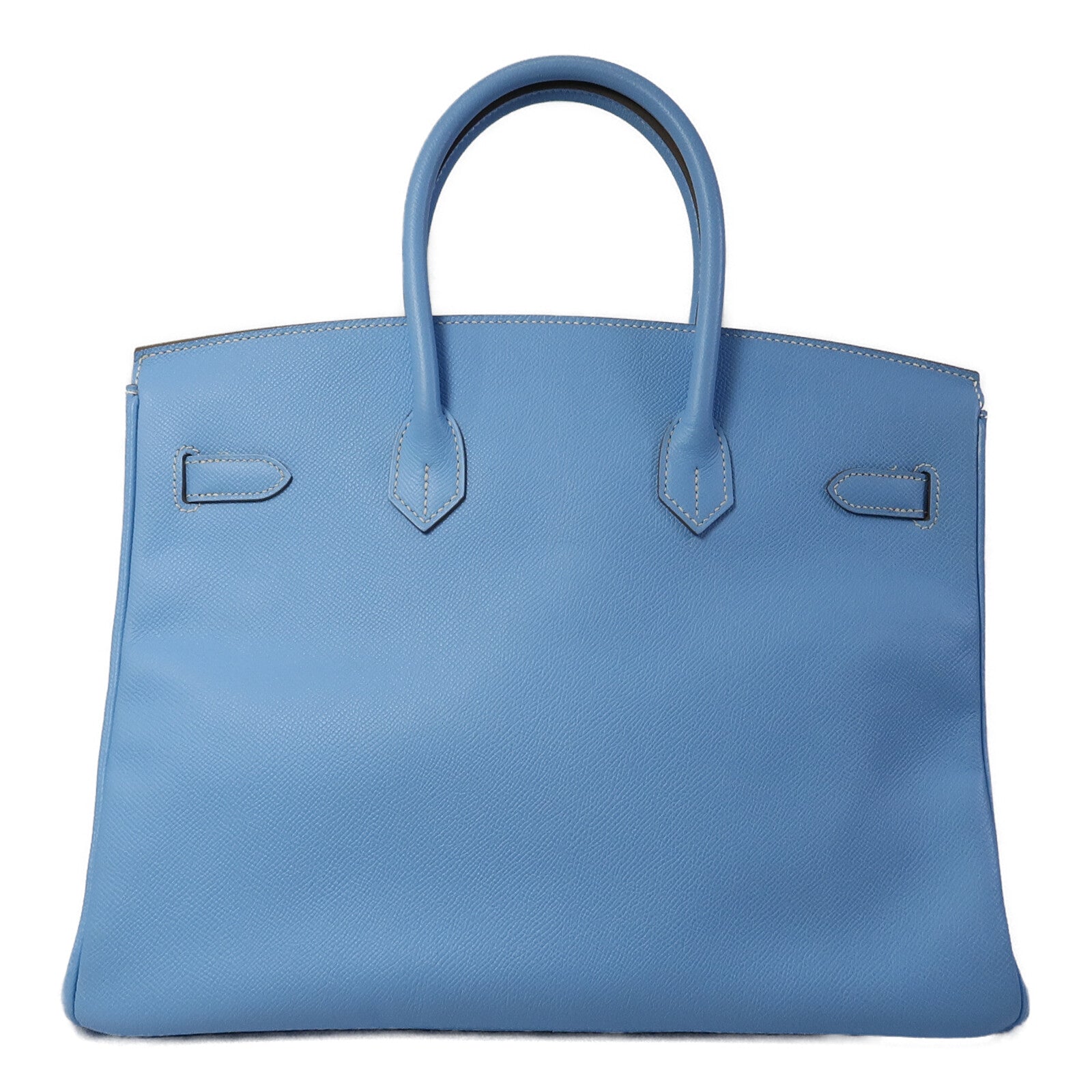 HERMES Epsom皮革Birkin 35手挽袋Celeste/Mykonos