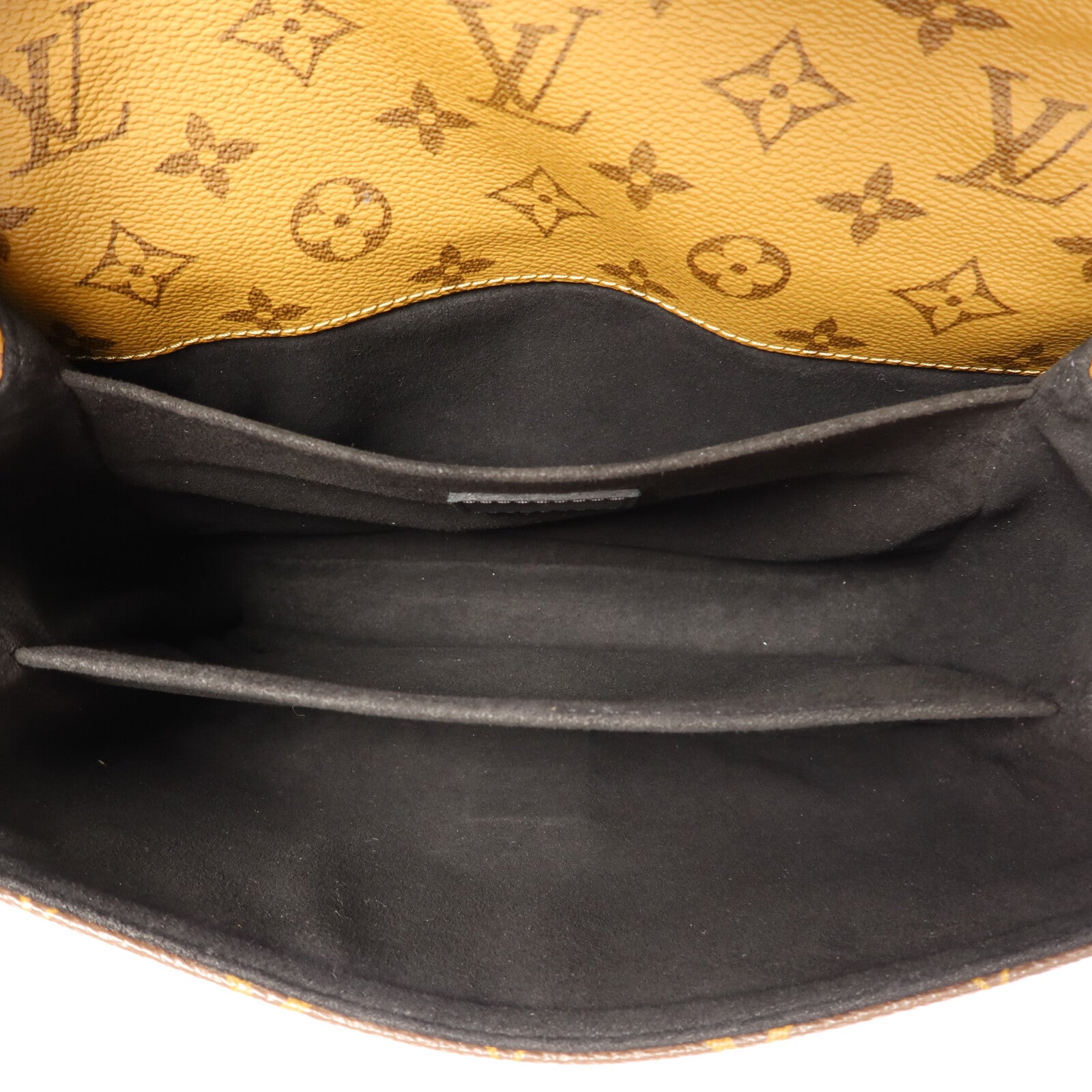 LOUIS VUITTON Monogram Reverse Pochette Metis金扣手挽肩背兩用袋