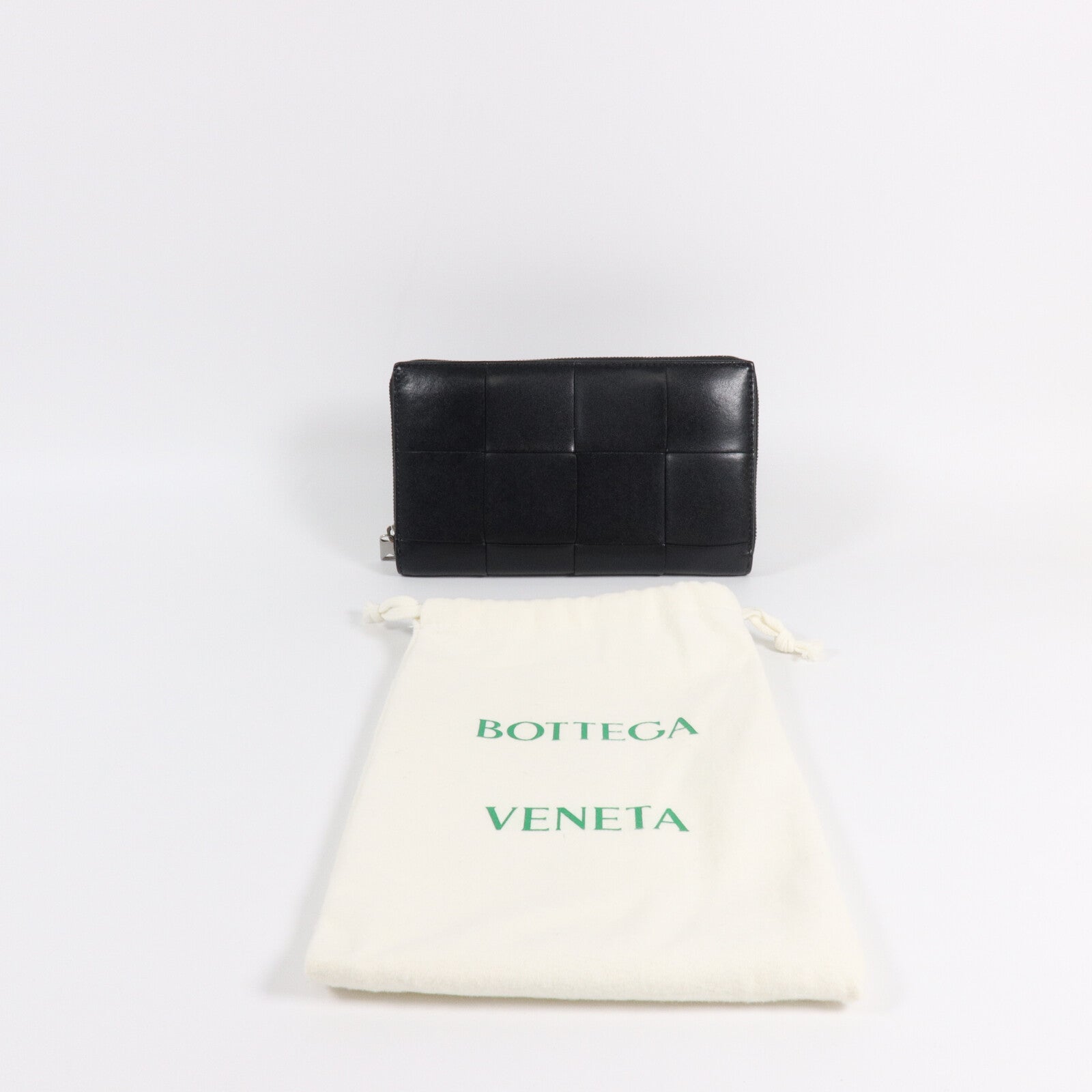 BOTTEGA VENETA 織紋皮革Cassette Zip Around Wallet長錢包