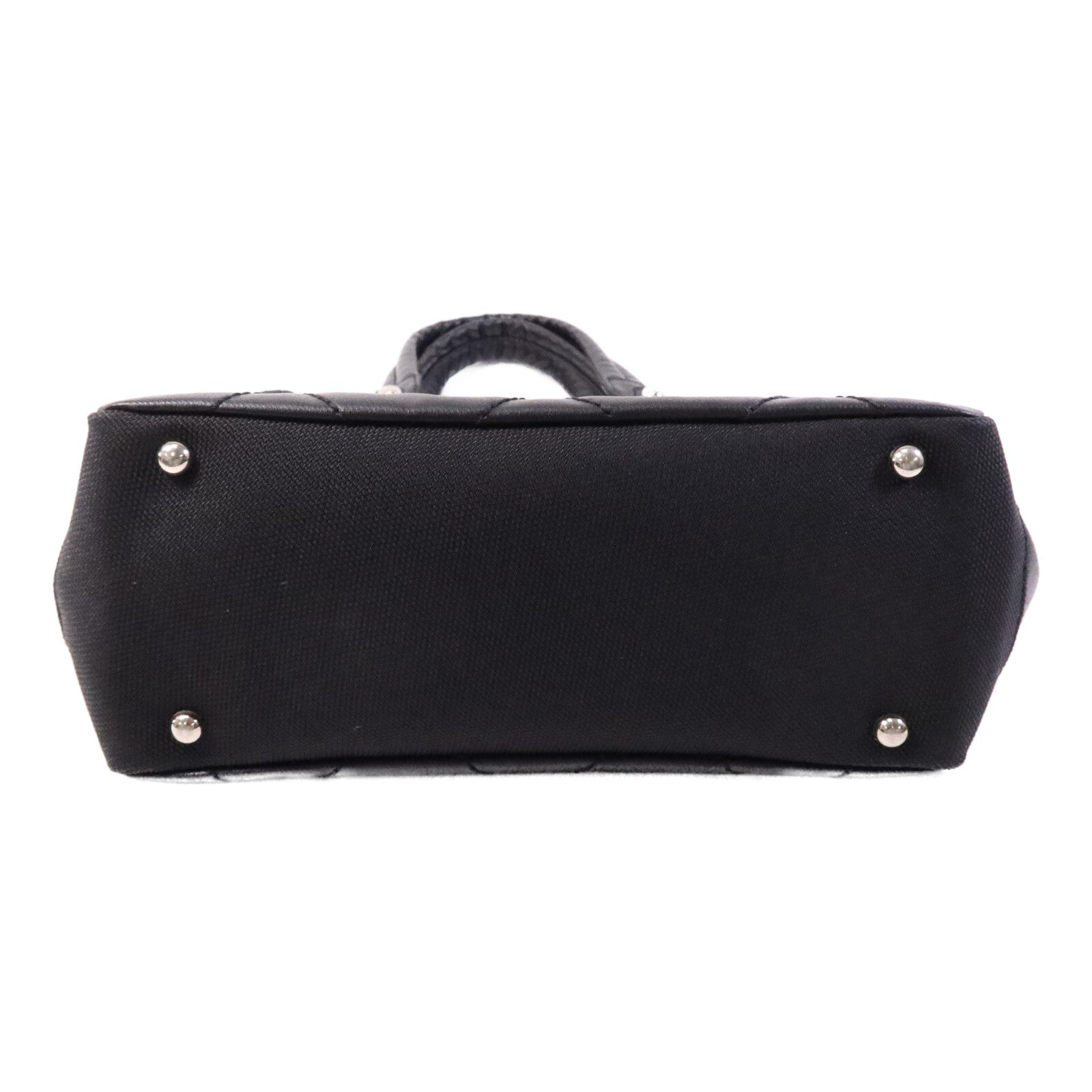 CHANEL 牛皮皮革Tote Bag銀扣手挽袋