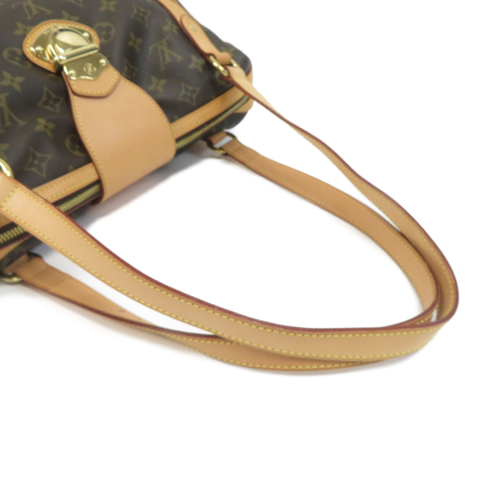 LOUIS VUITTON Monogram Stresa金扣肩背袋啡色