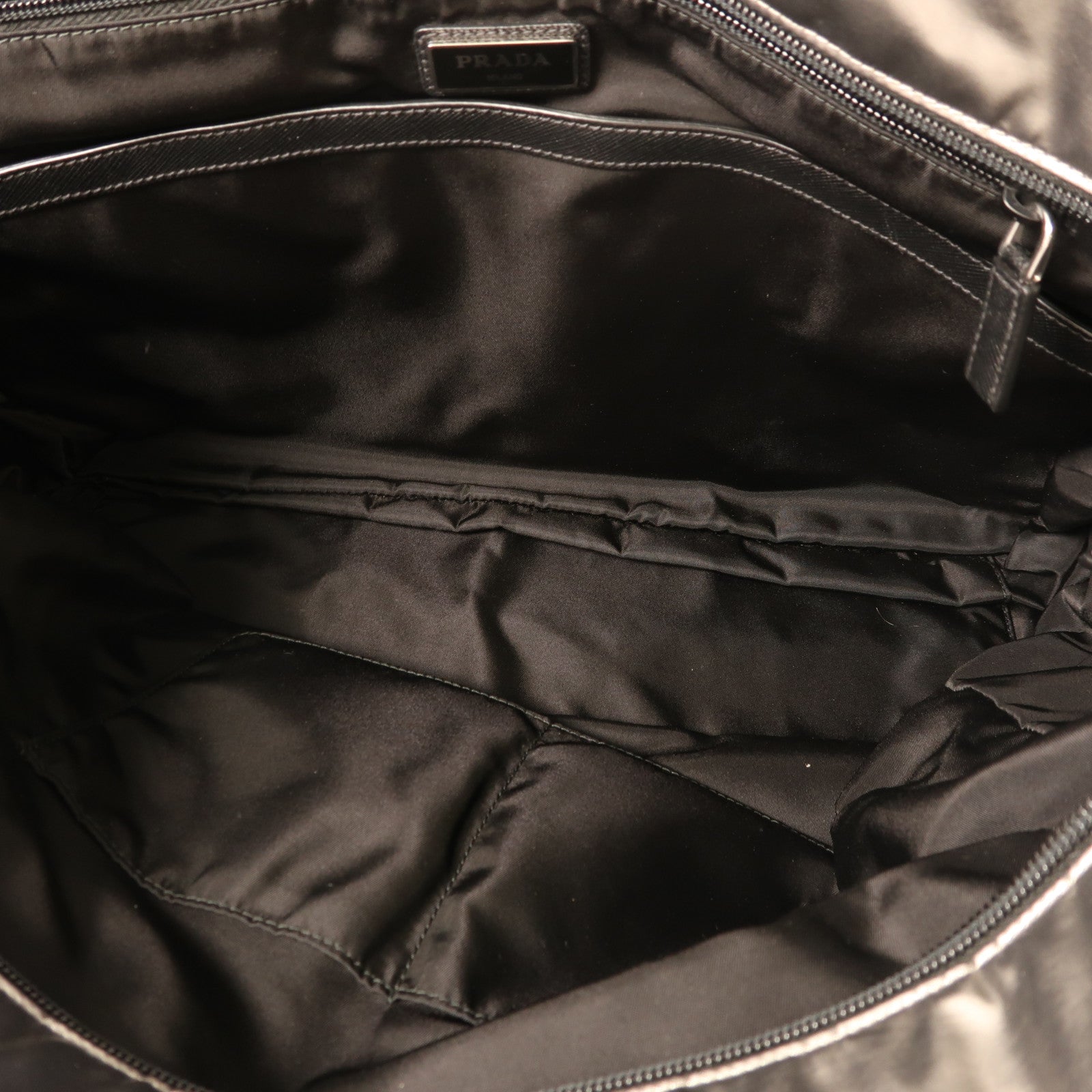 PRADA 尼龍Shoulder Tote銀扣肩背袋/手挽袋