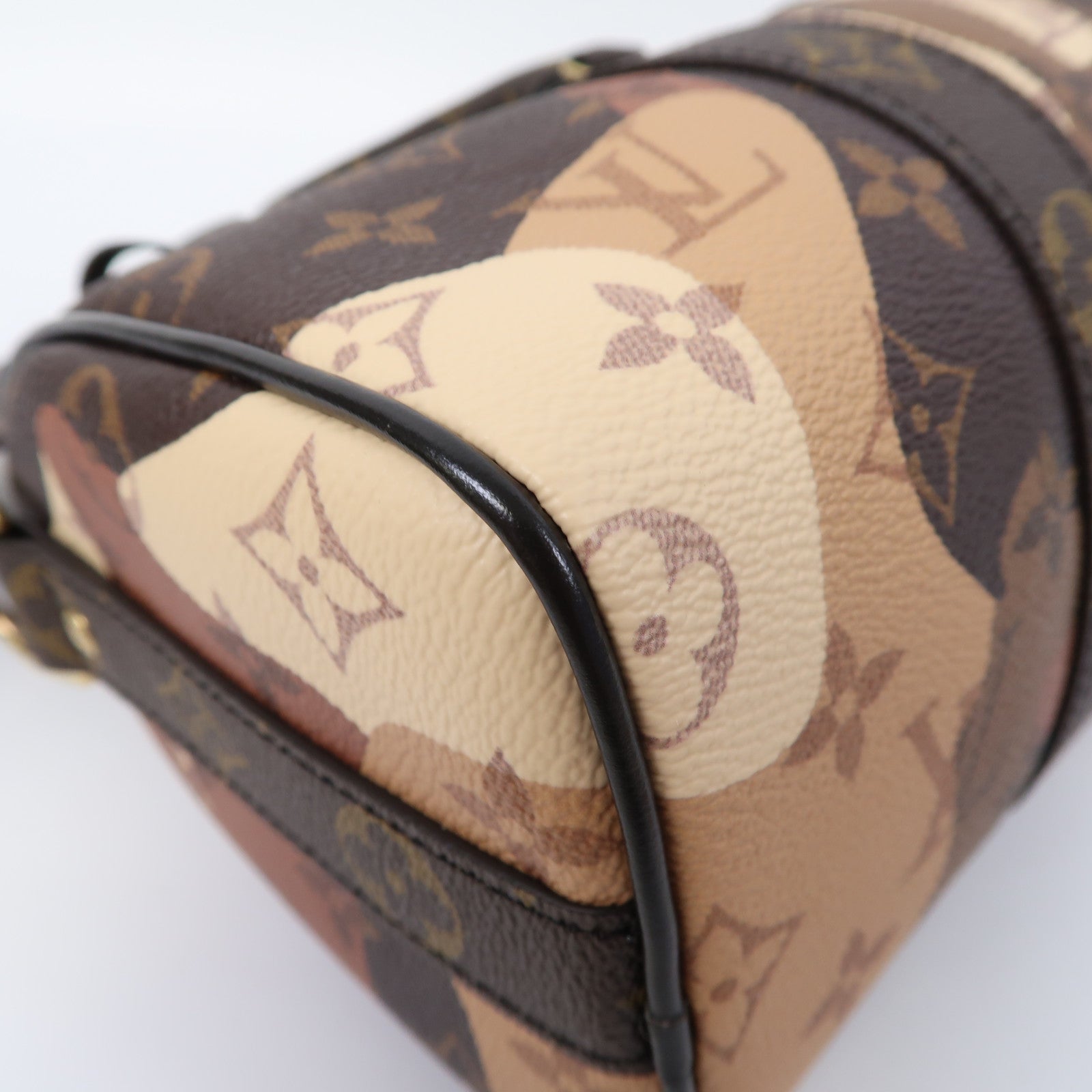 LOUIS VUITTON Monogram Keepall Bandouliere 25金扣手挽肩背兩用袋啡色