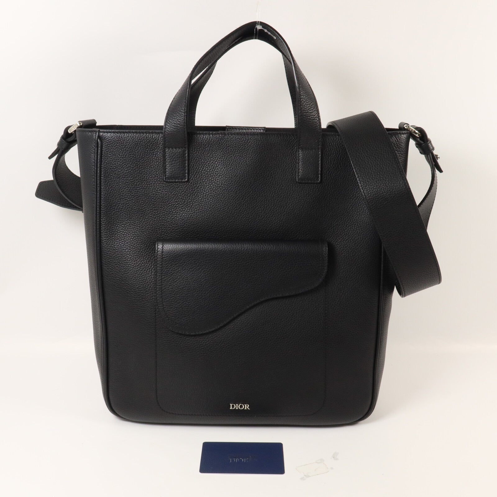 Dior 牛皮皮革Saddle Tote手挽肩背兩用袋