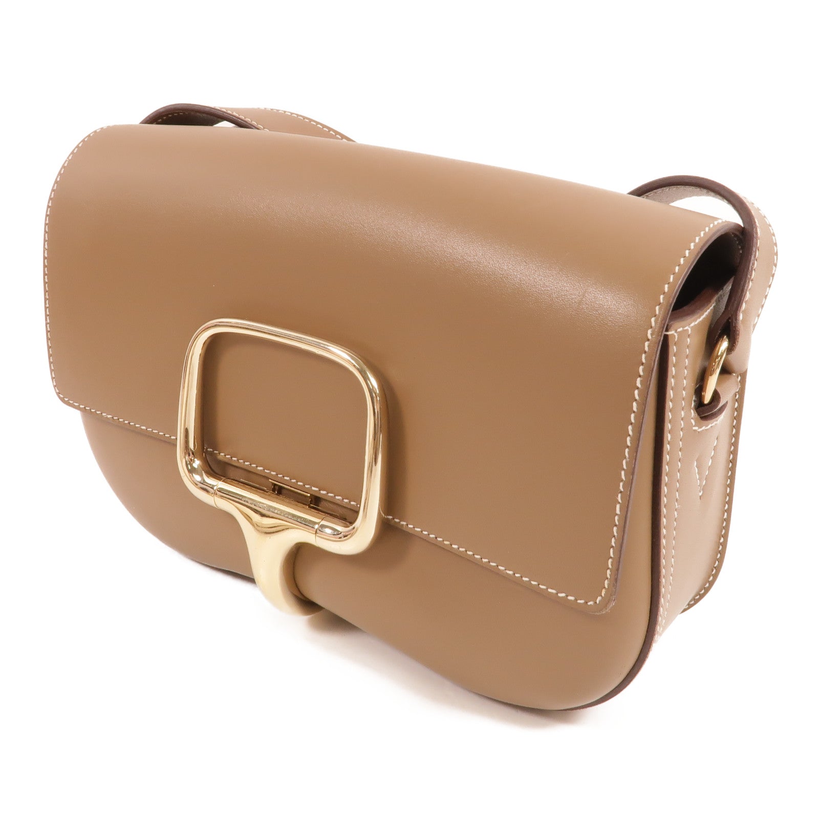 HERMES Swift皮革Della Cavalleria Elan肩背袋Etoupe