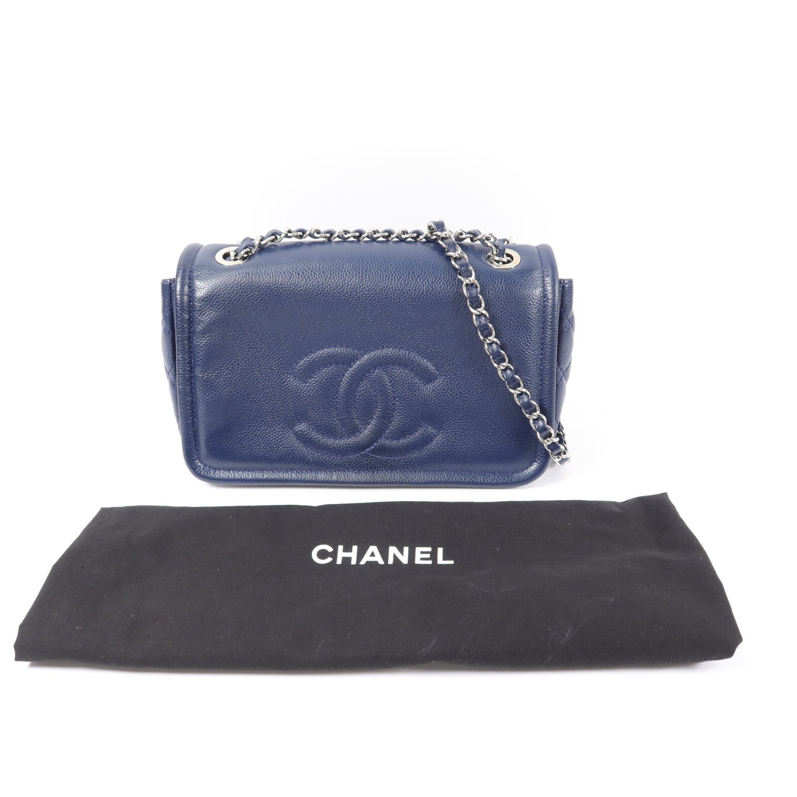 CHANEL 牛皮皮革Chain Shoulder Bag鏈帶肩背袋