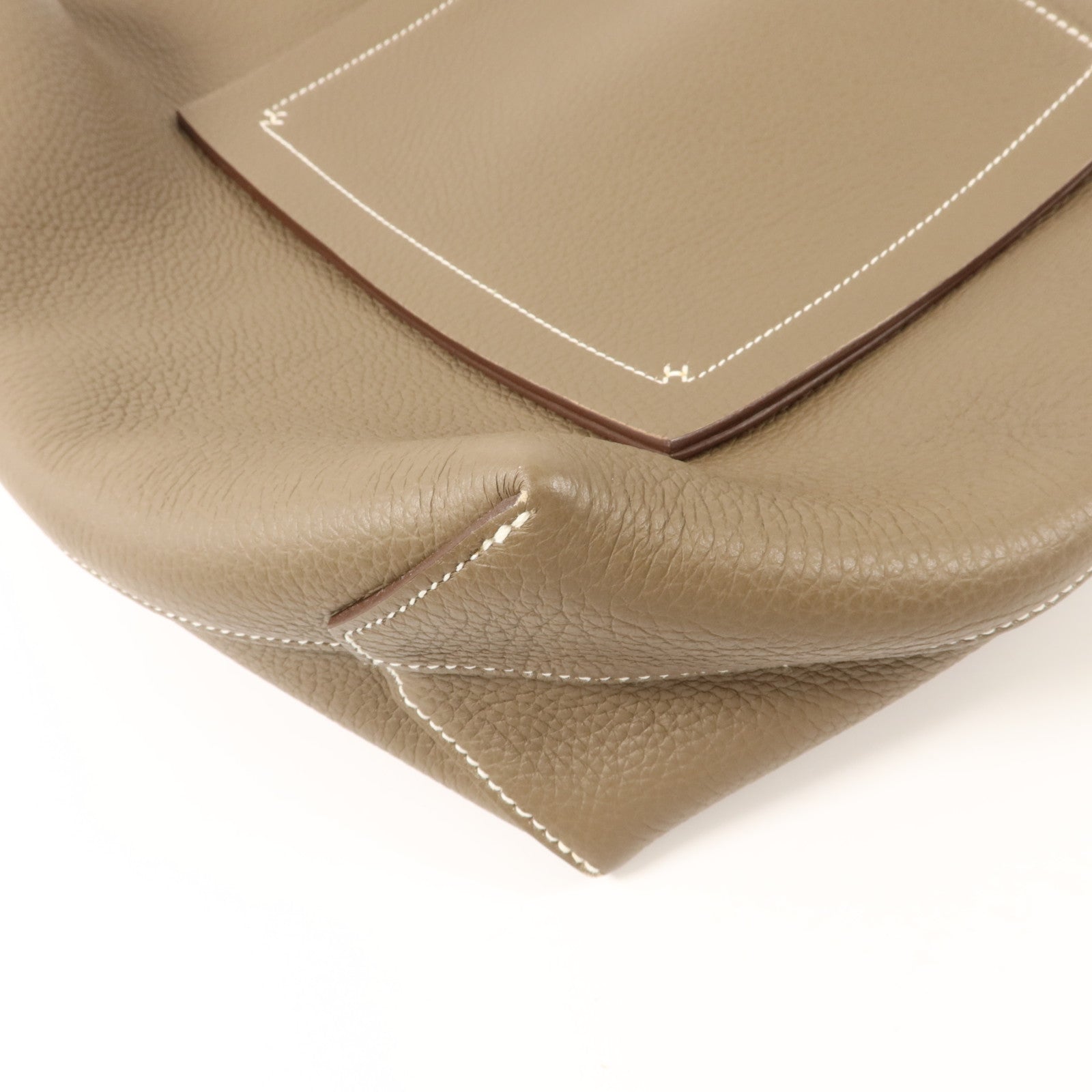 HERMES Clemence皮革Cabasellier 31肩背袋Etoupe