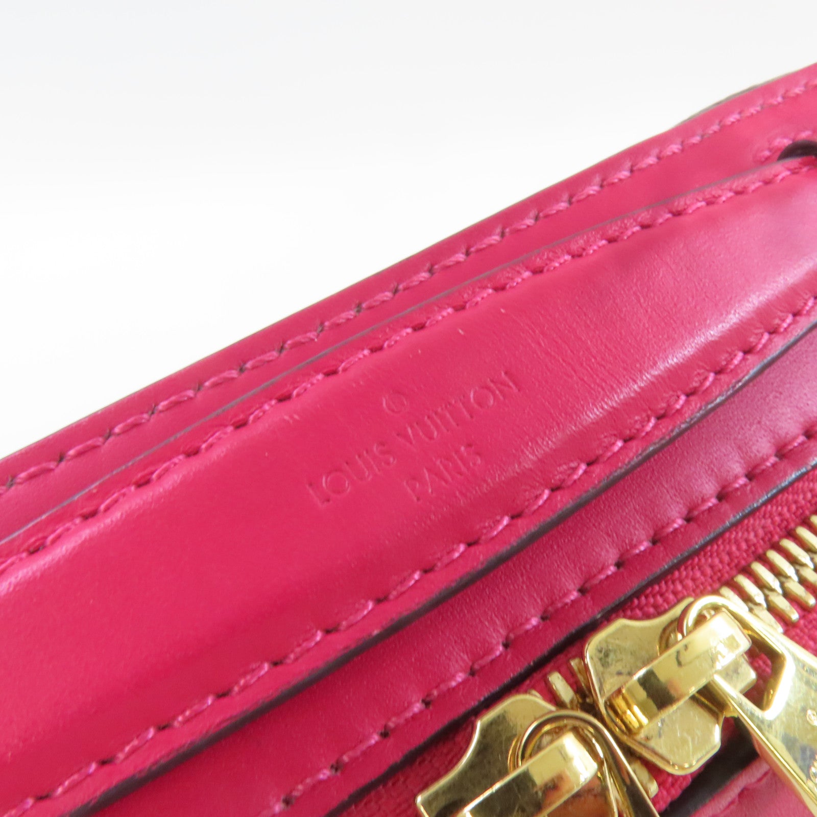 LOUIS VUITTON 【激減優惠】Monogram Saintonge Shoulder Bag金扣肩背袋啡色/酒紅色