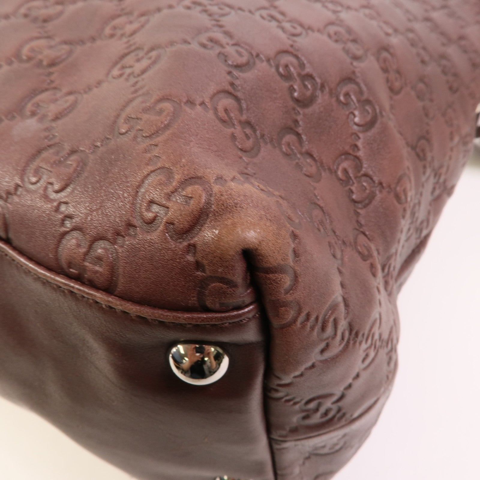 GUCCI 牛皮皮革GG Guccissima Tote手挽肩背兩用袋