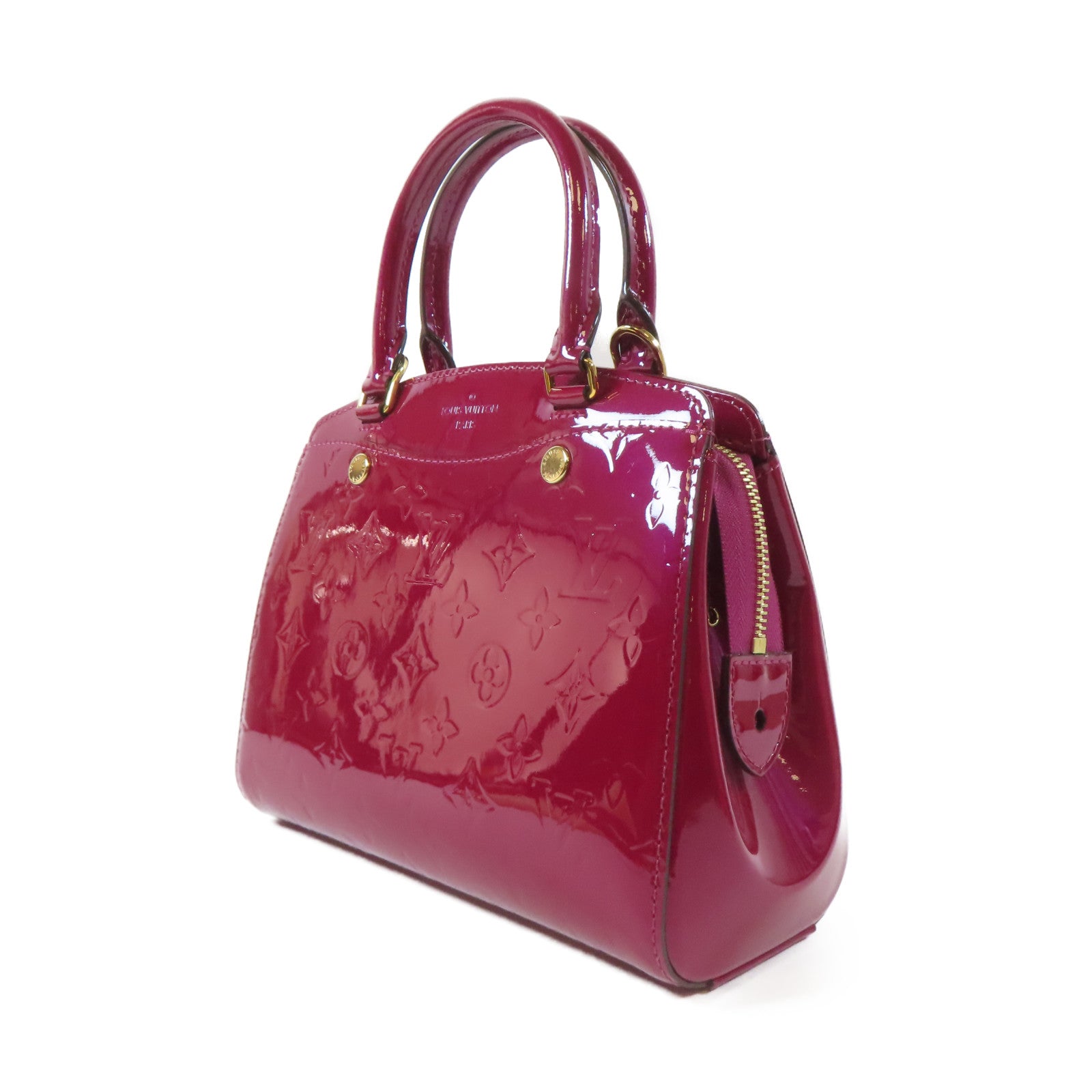LOUIS VUITTON 【激減優惠】Vernis Brera PM金扣手挽肩背兩用袋紅色