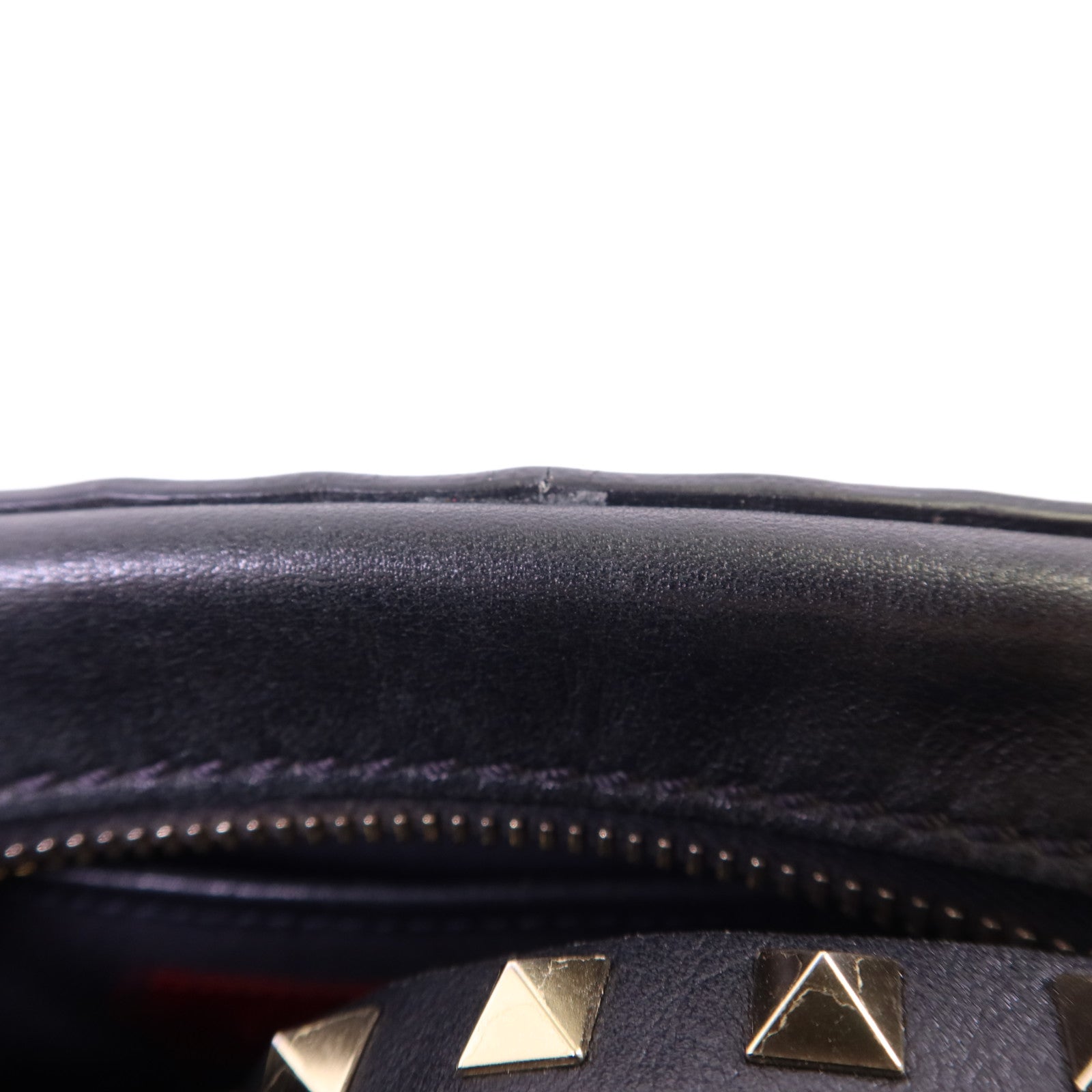 Valentino 牛皮皮革Rockstud Crossbody金扣肩背袋