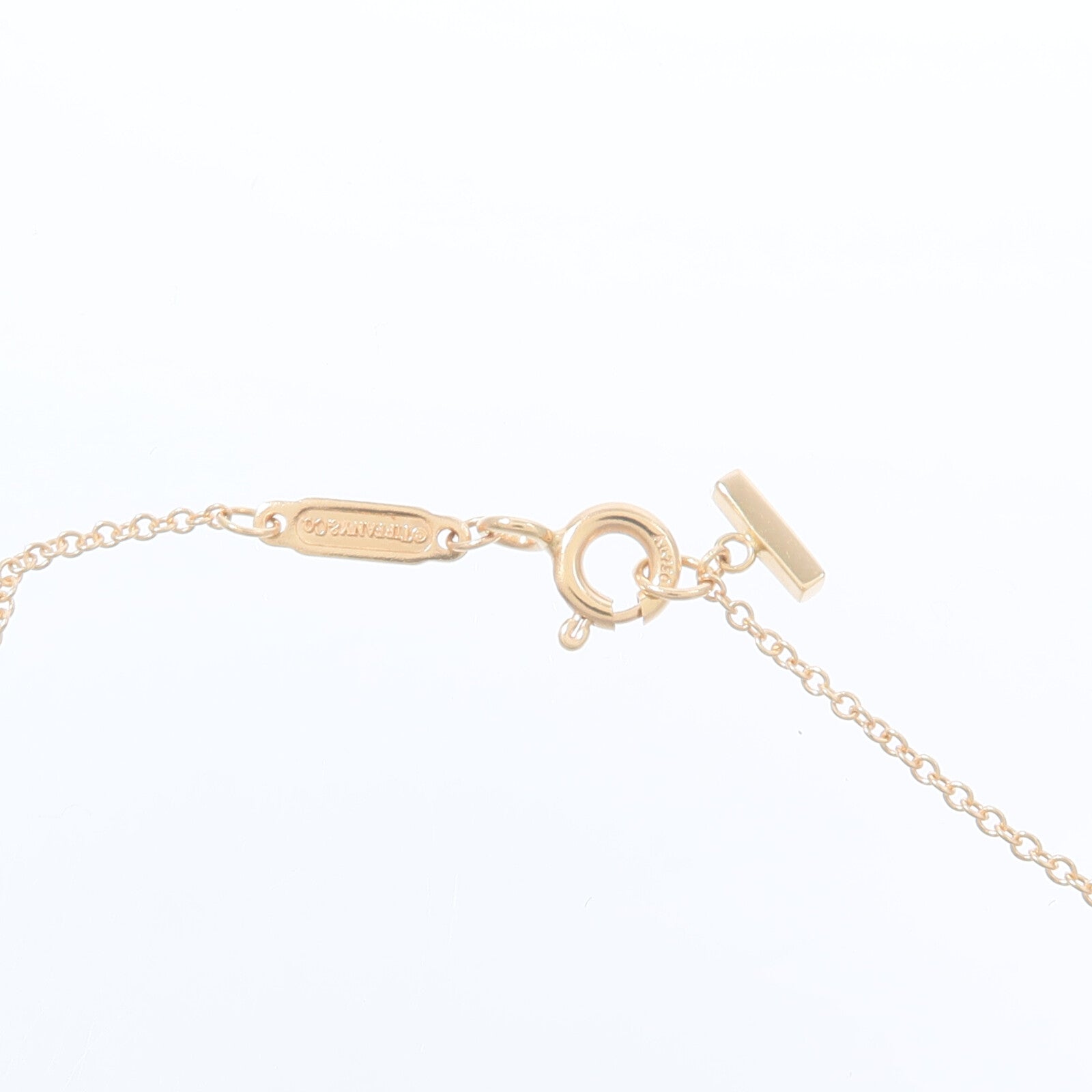 TIFFANY＆CO 18K玫瑰金Smile Necklace項鍊