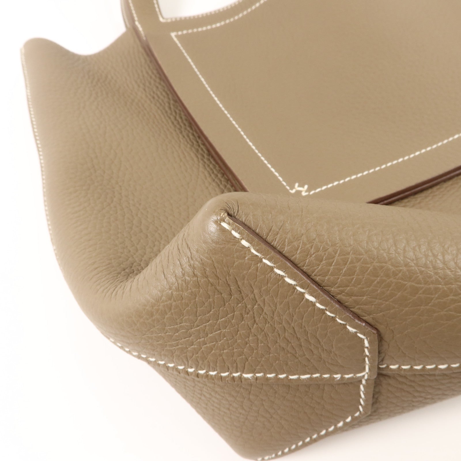 HERMES Clemence皮革Cabasellier 31肩背袋Etoupe