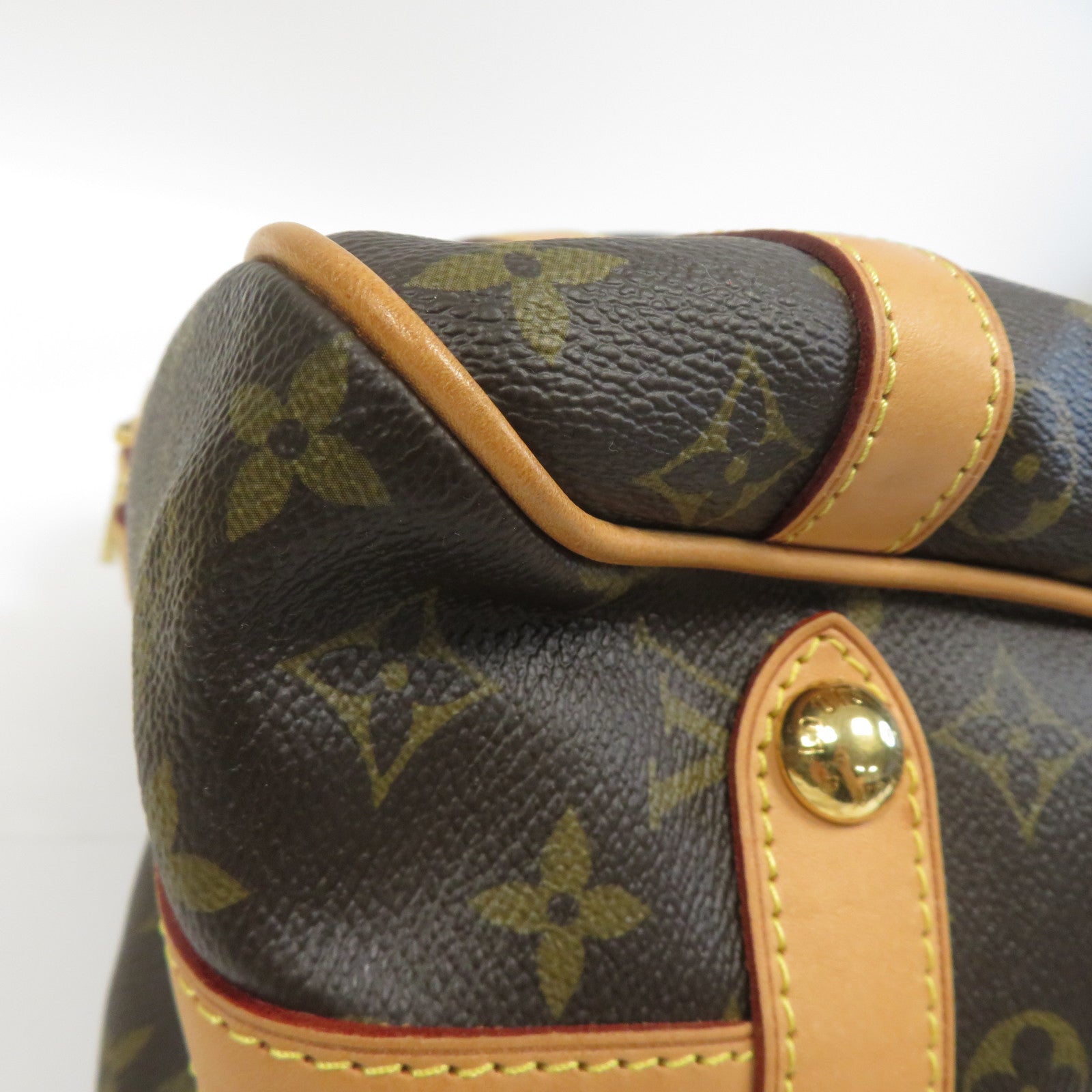 LOUIS VUITTON Monogram Stresa金扣肩背袋啡色