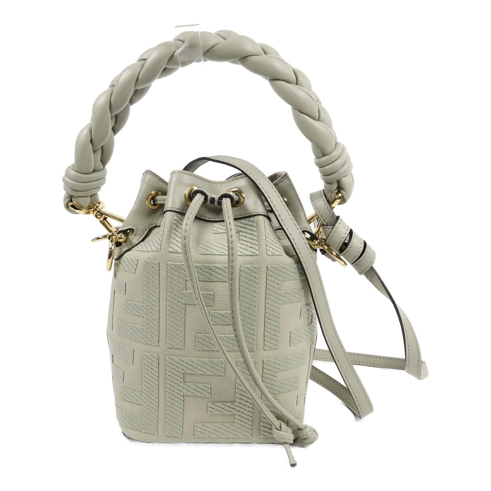 FENDI 牛皮皮革Mon Tresor手挽肩背兩用袋
