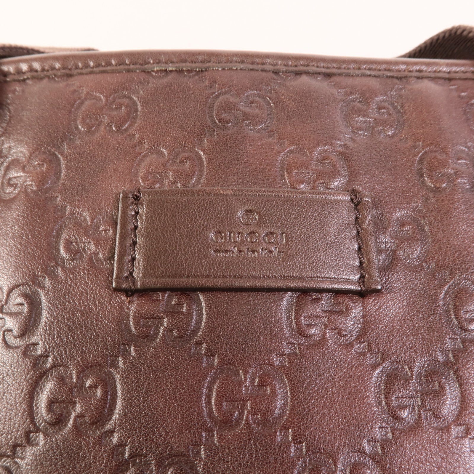 GUCCI 牛皮皮革GG Guccissima Tote手挽肩背兩用袋