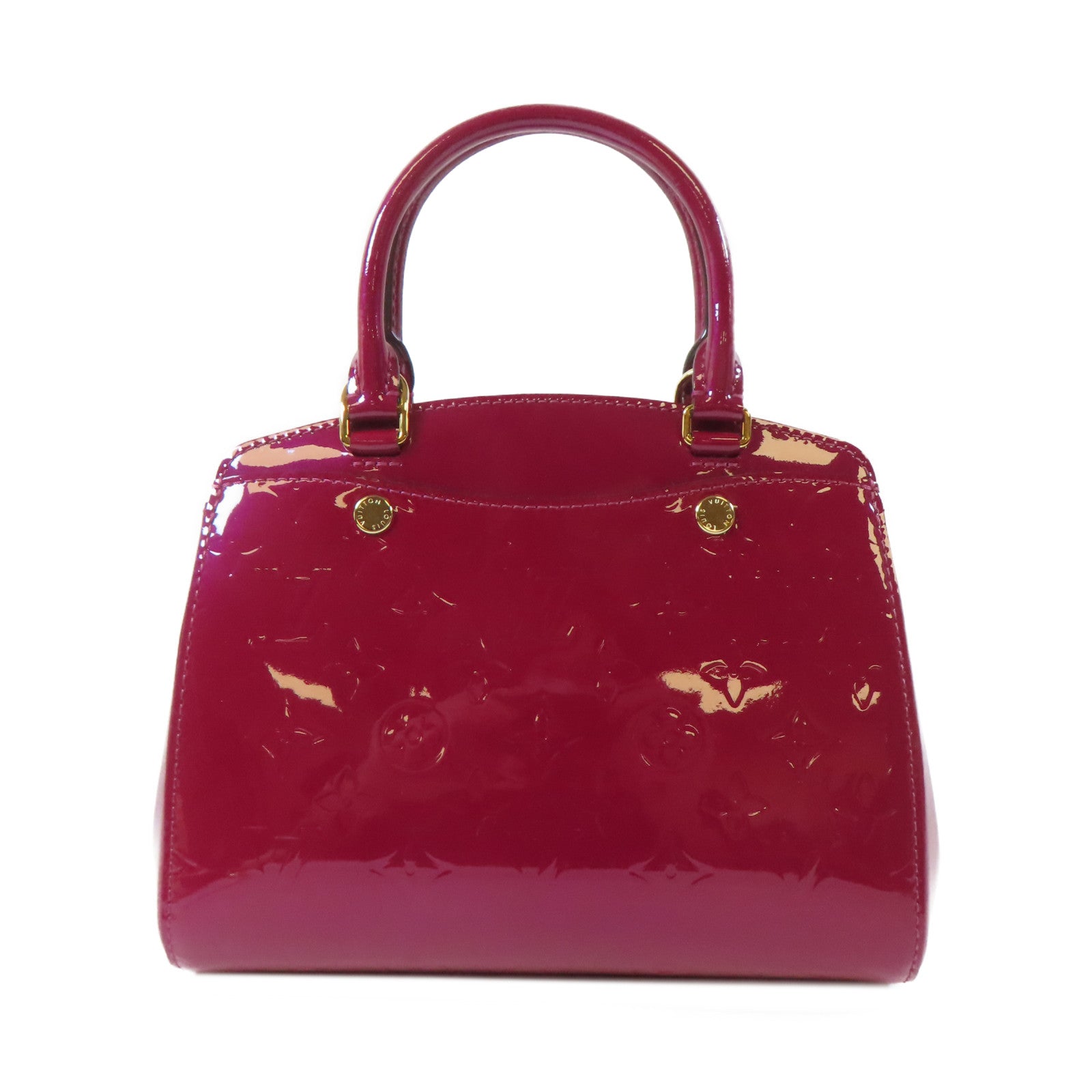 LOUIS VUITTON 【激減優惠】Vernis Brera PM金扣手挽肩背兩用袋紅色