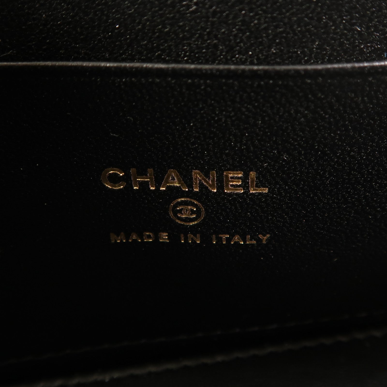 CHANEL 【激減優惠】羊皮皮革Vanity Case金扣鏈帶肩背袋