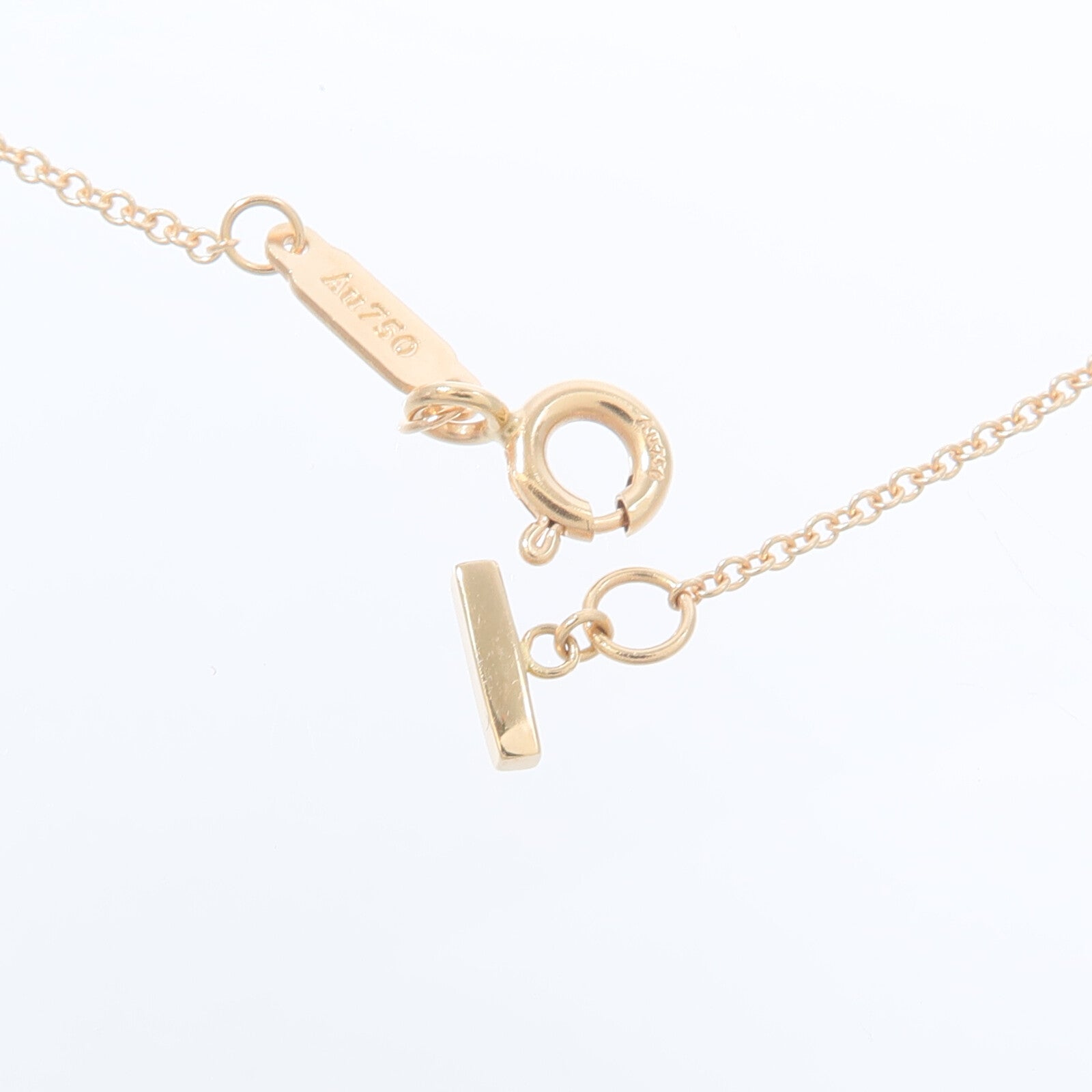 TIFFANY＆CO 18K玫瑰金Smile Necklace項鍊