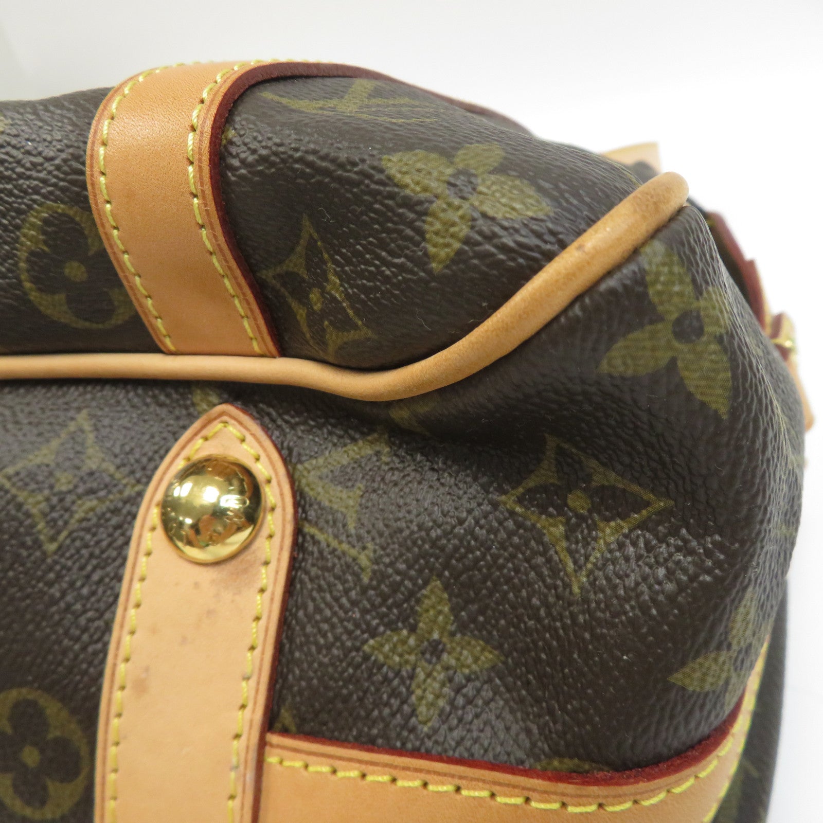 LOUIS VUITTON Monogram Stresa金扣肩背袋啡色