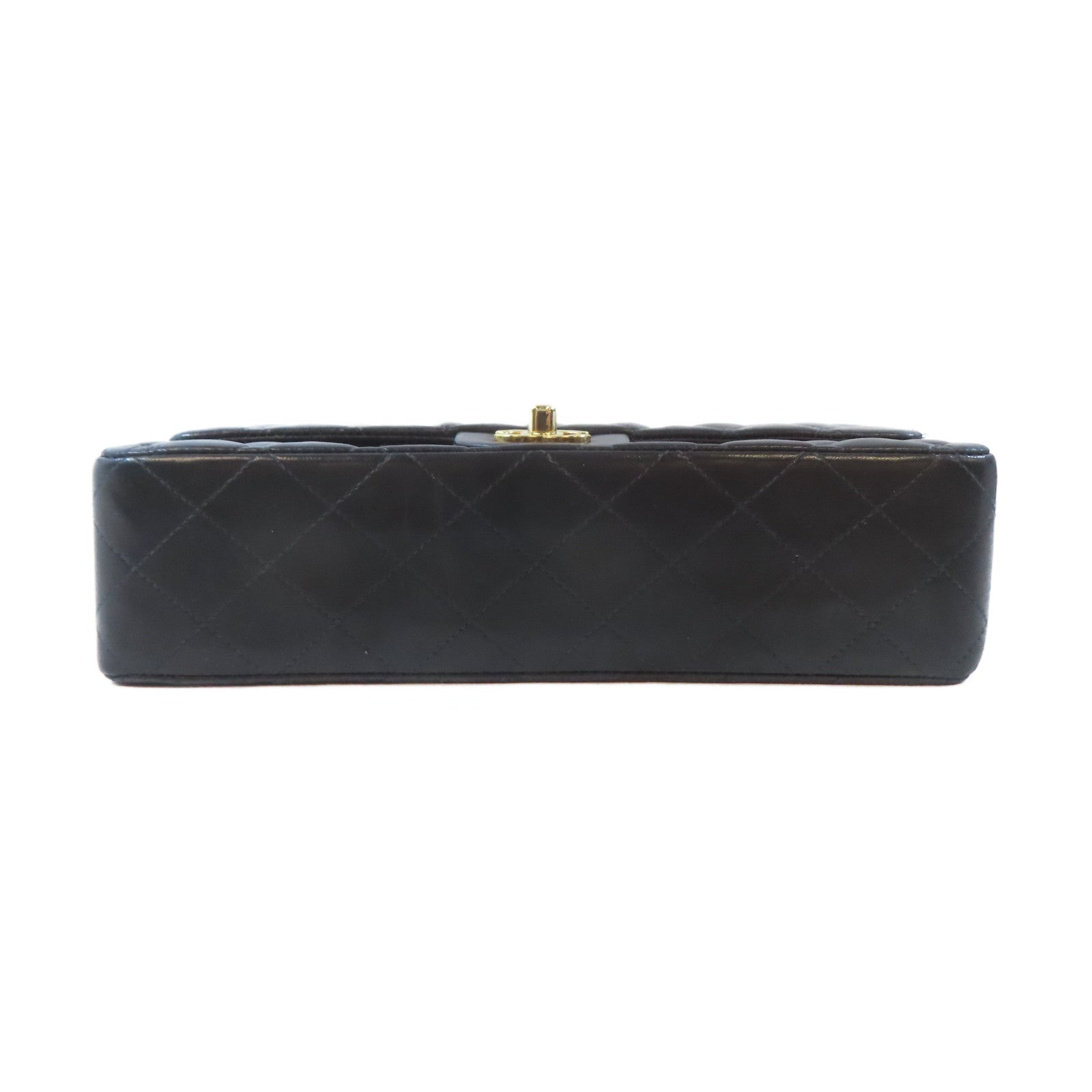 CHANEL 【激減優惠】菱格羊皮皮革Classic 25金扣鏈帶肩背袋黑色