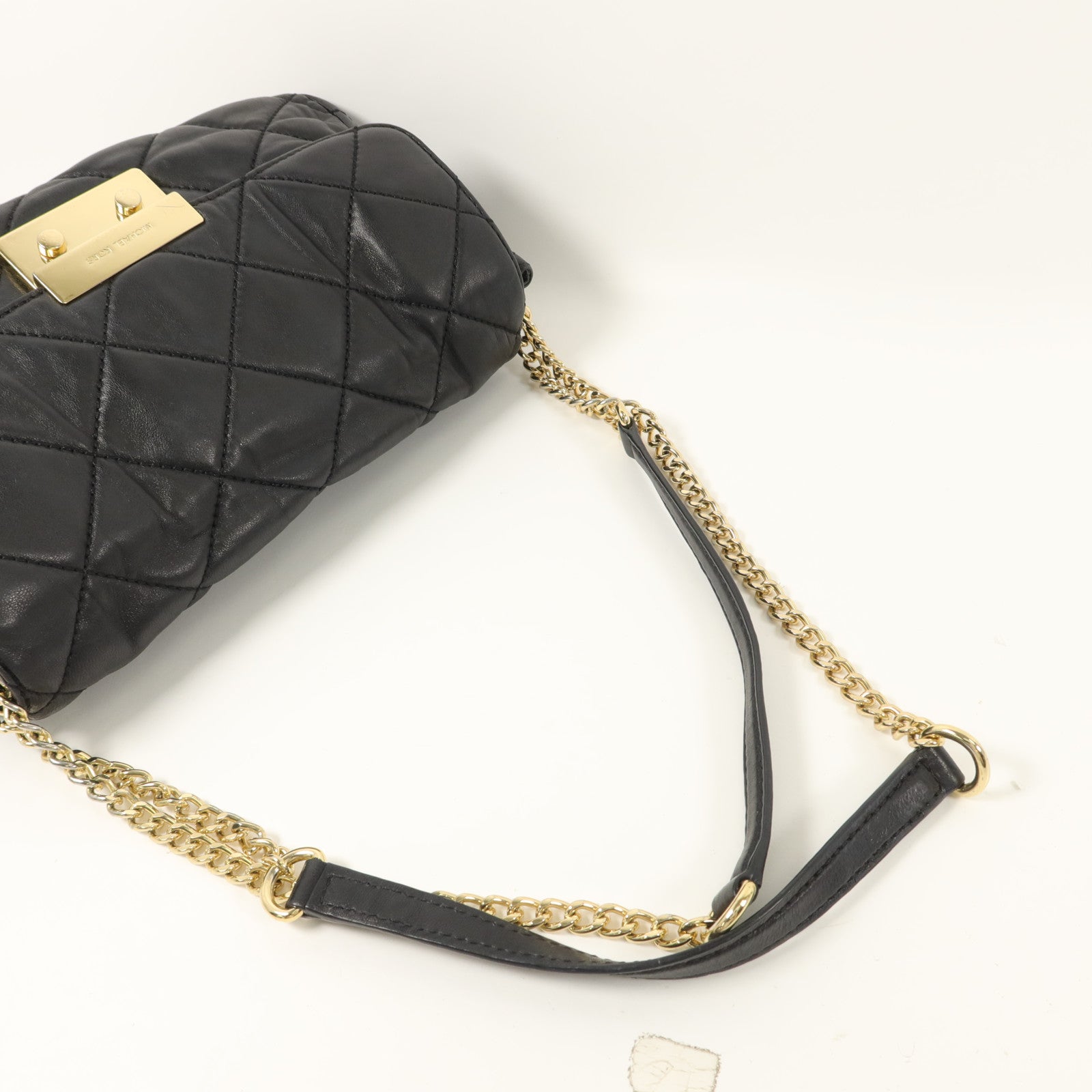Michael Kors 牛皮皮革Chain Shoulder鏈帶肩背袋