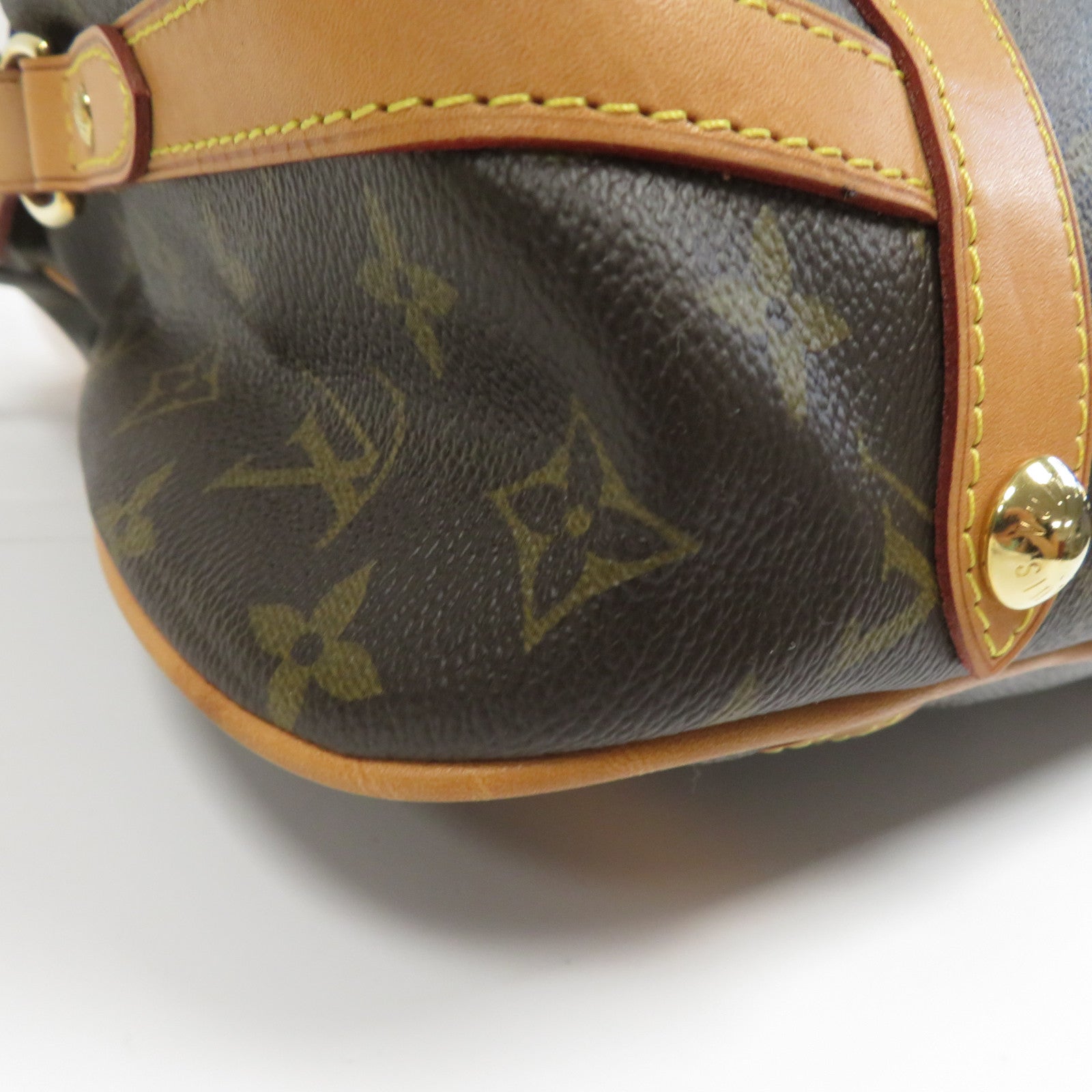 LOUIS VUITTON Monogram Stresa金扣肩背袋啡色