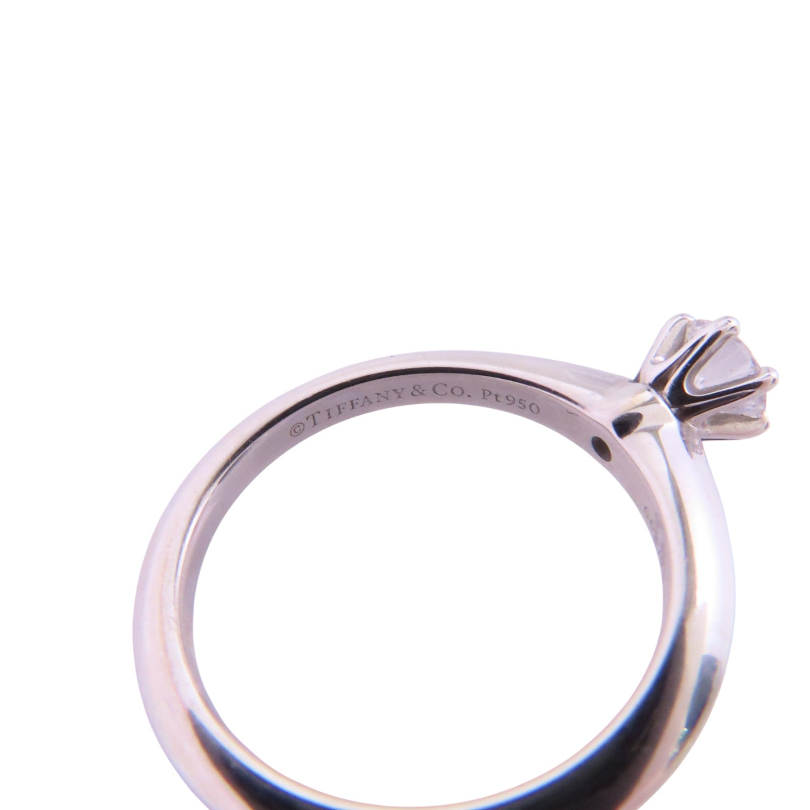 TIFFANY＆CO PT950鉑金Diamond Ring鑽石戒指US#3.5