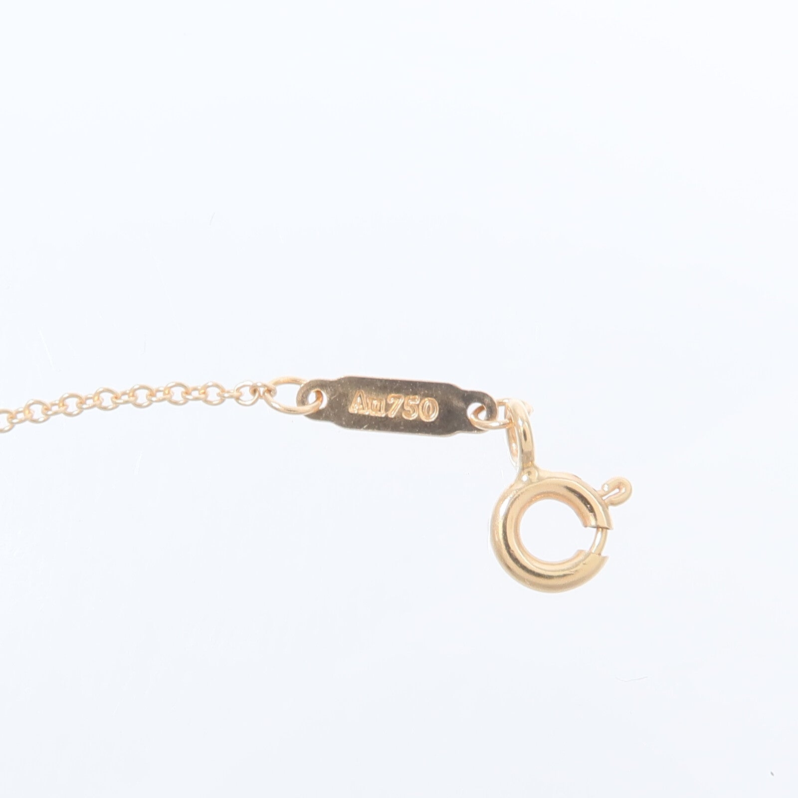 TIFFANY＆CO 18K玫瑰金Smile Necklace項鍊