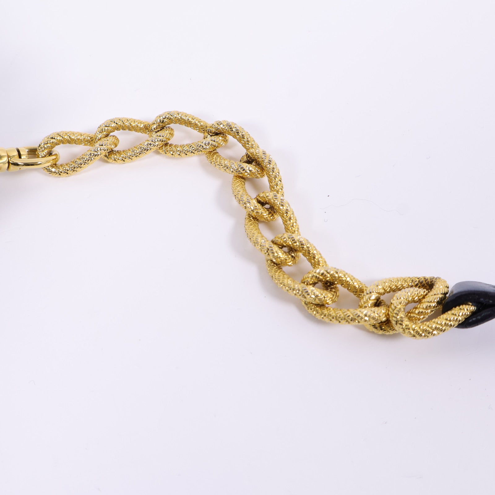 Miu Miu 牛皮皮革Chain Shoulder金扣鏈帶肩背袋