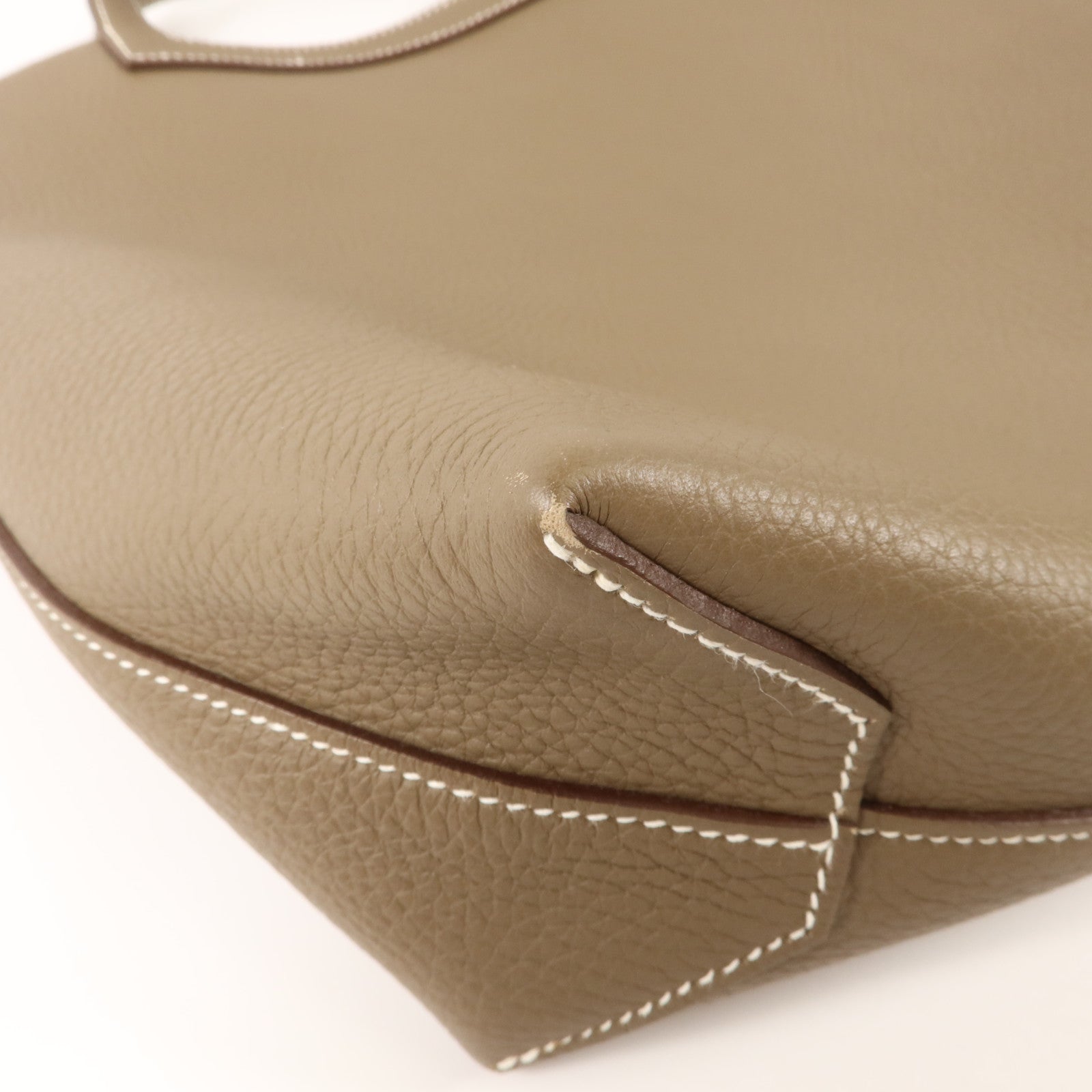 HERMES Clemence皮革Cabasellier 31肩背袋Etoupe