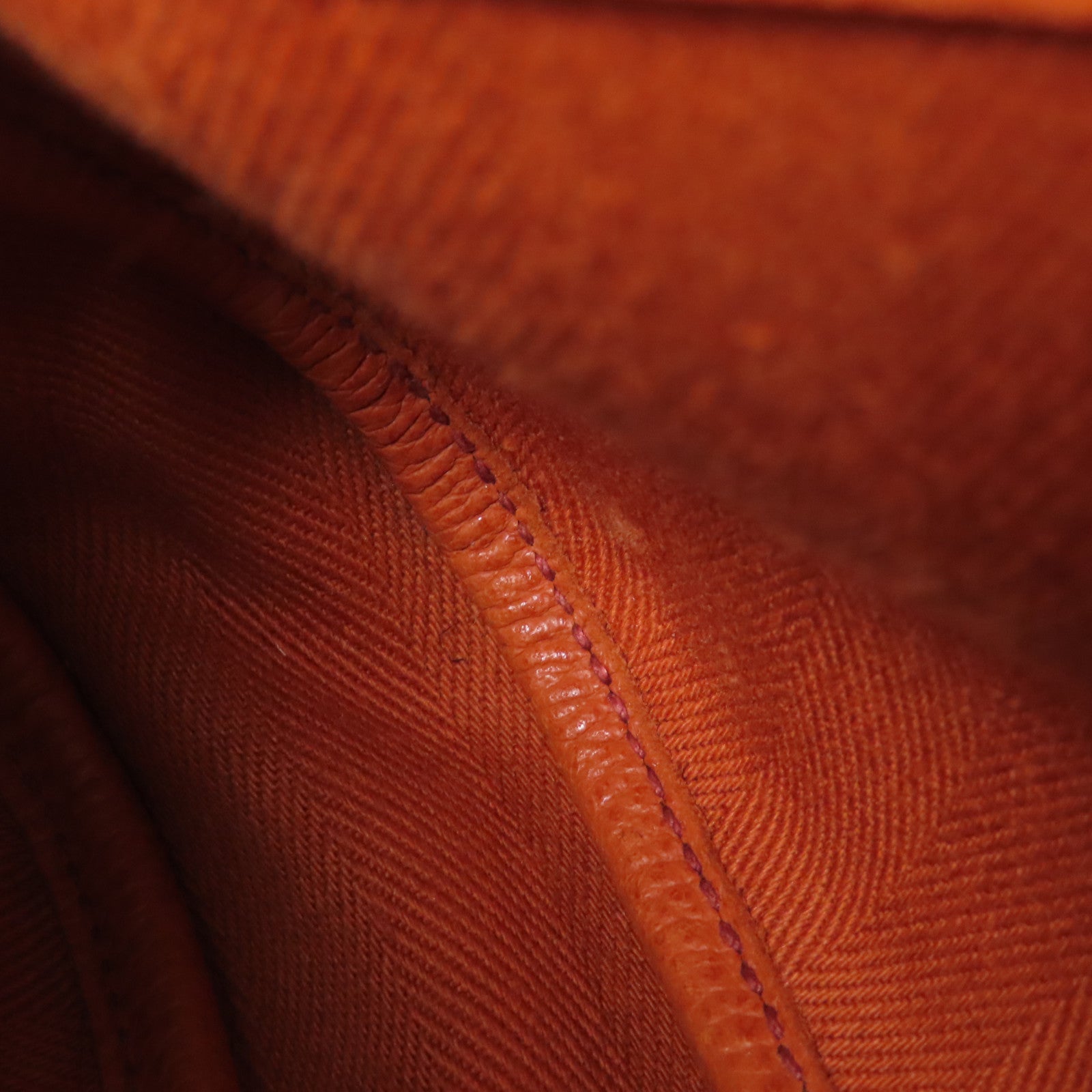 HERMES 帆布/牛皮皮革Sac Colorado銀扣肩背袋