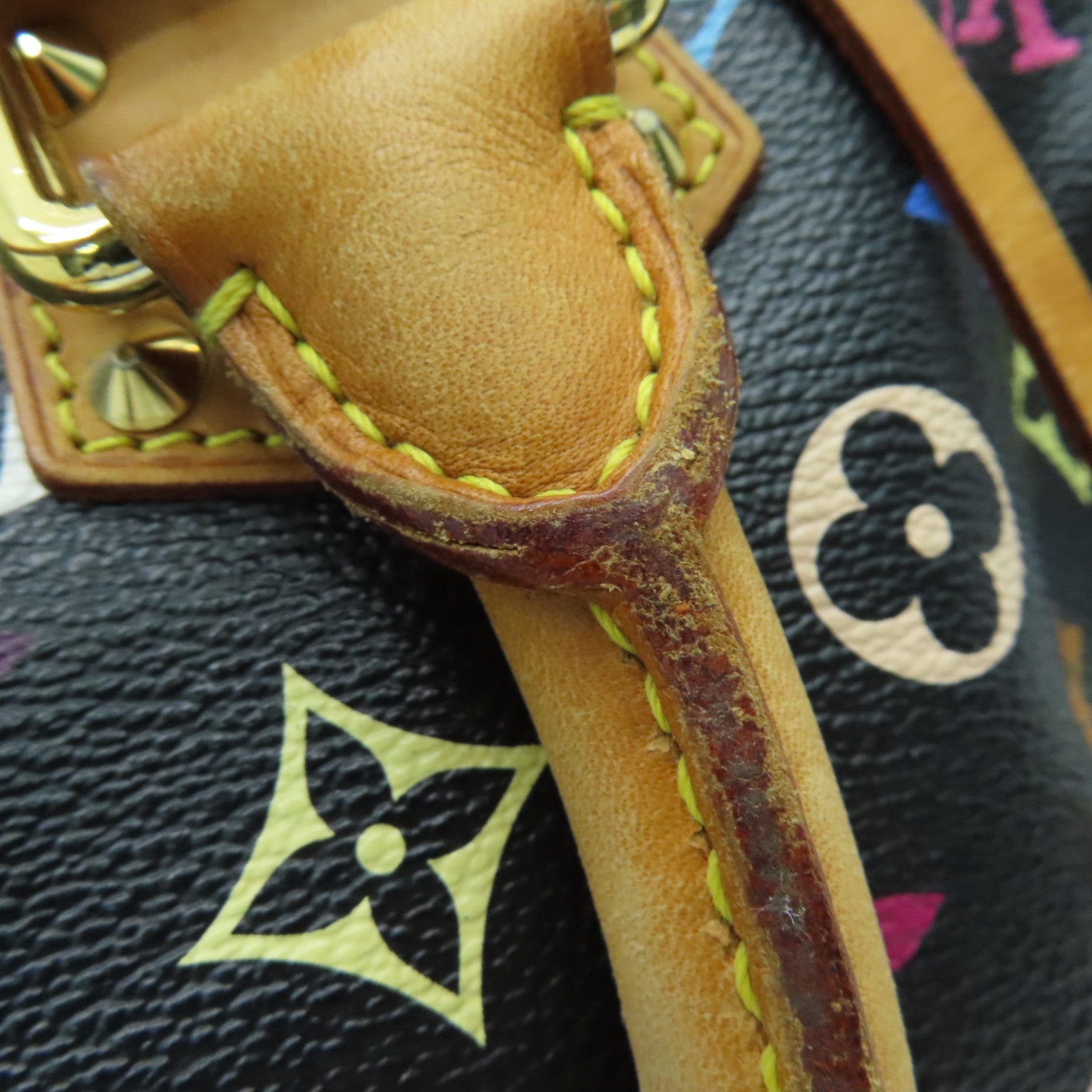 LOUIS VUITTON 【激減優惠】Monogram Multicolore Speedy 30金扣手挽袋黑色彩色