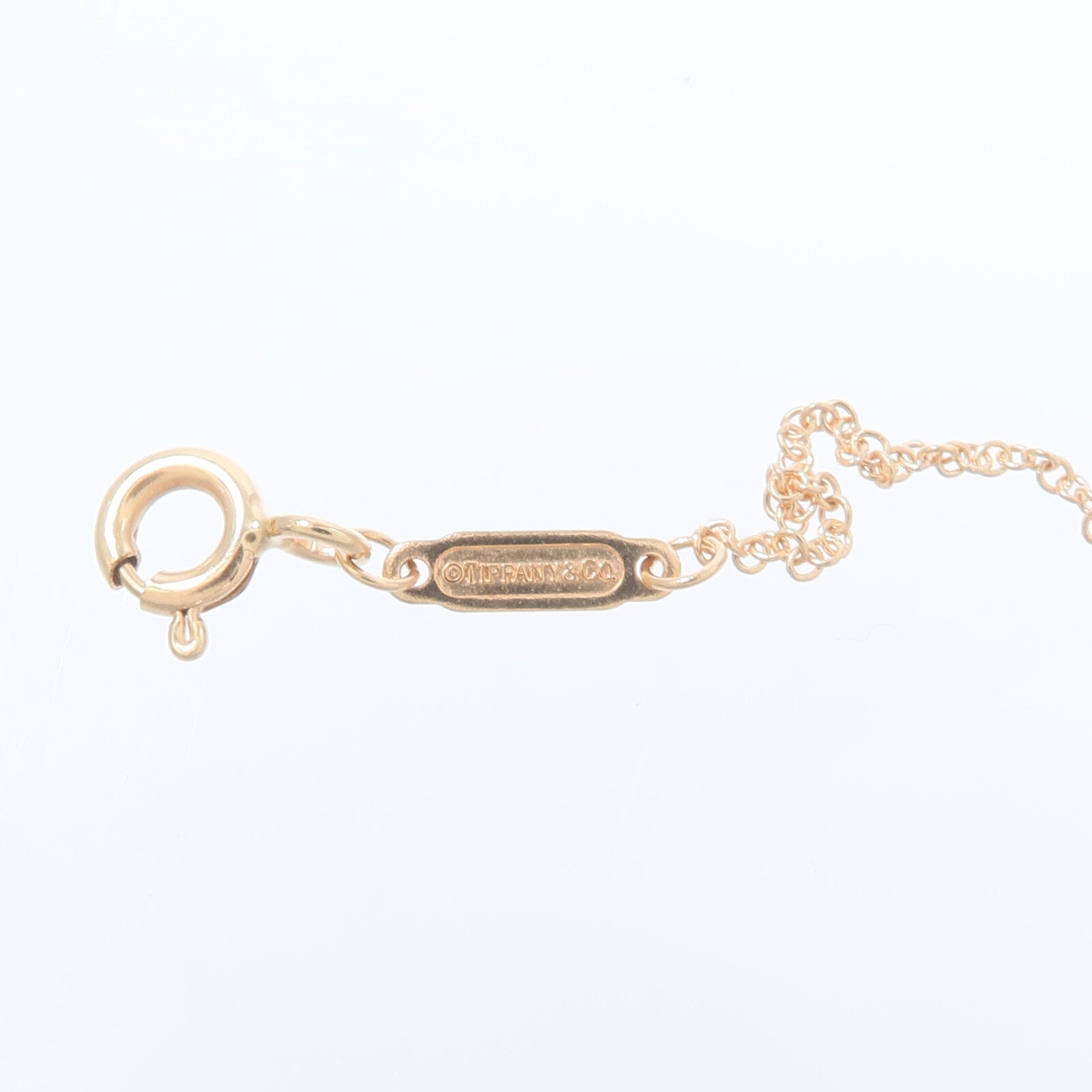 TIFFANY＆CO 18K玫瑰金Smile Necklace項鍊