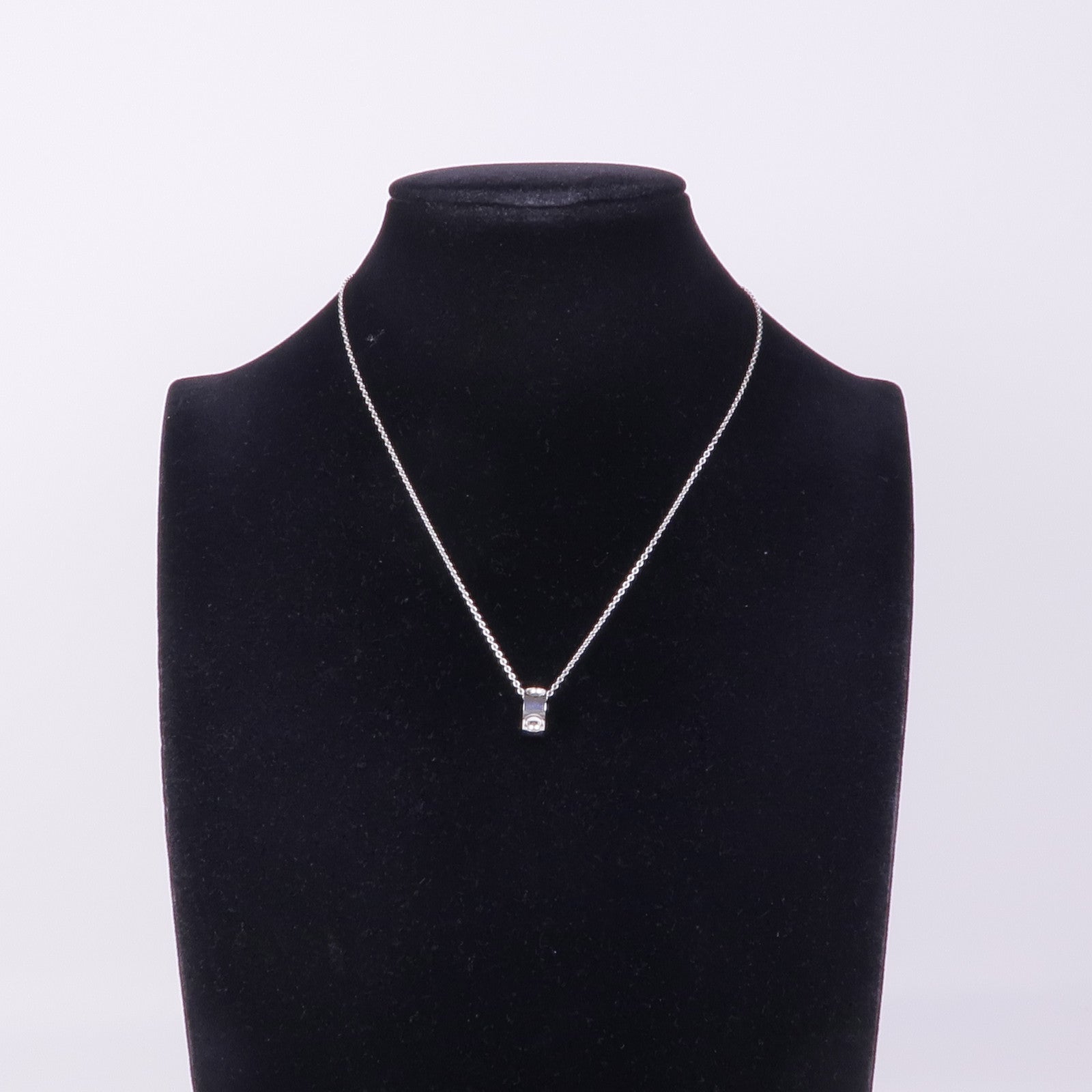 LOUIS VUITTON 18K白金Empreinte Pendant項鍊