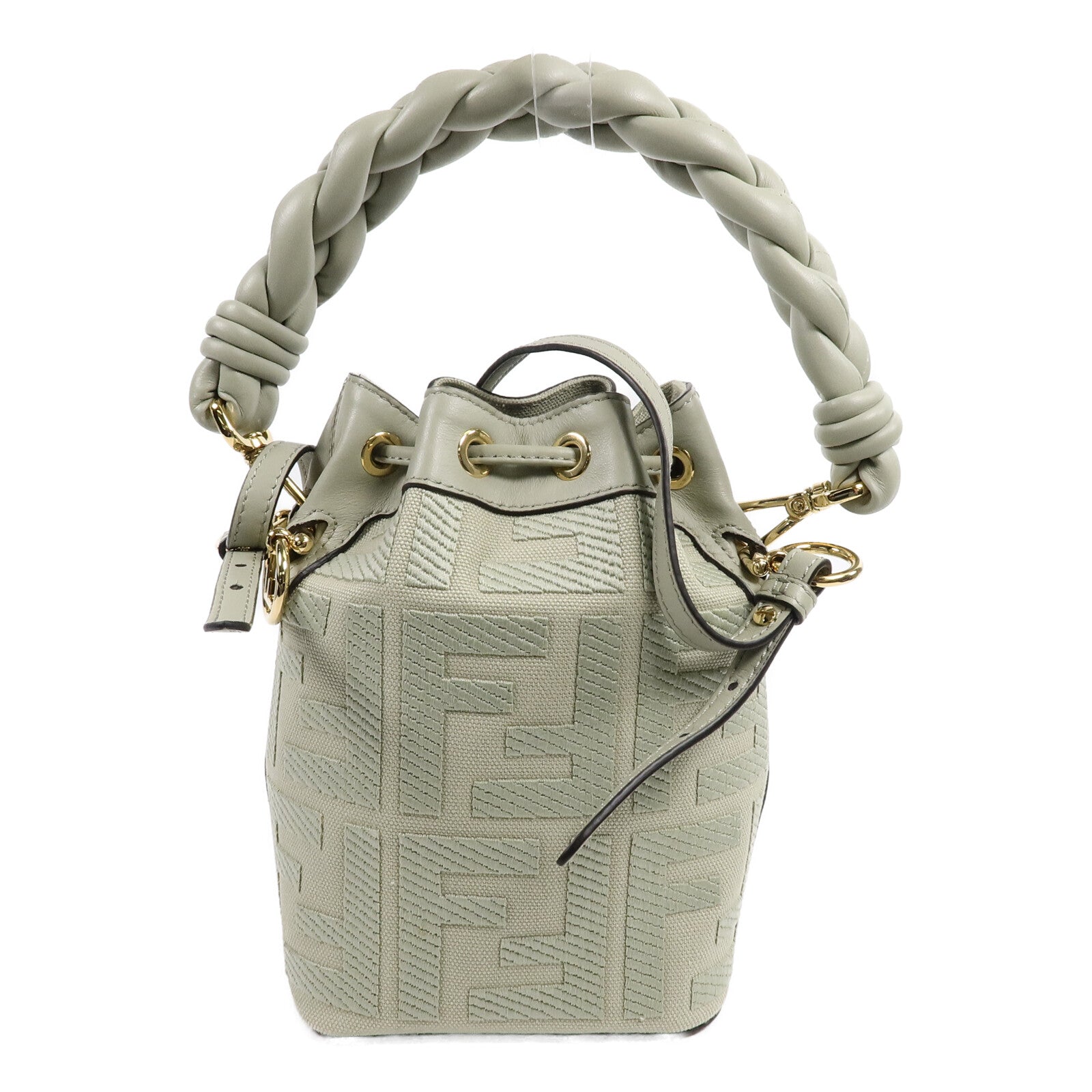 FENDI 牛皮皮革Mon Tresor手挽肩背兩用袋