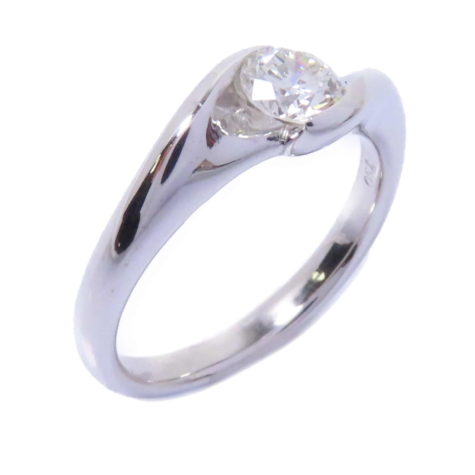 JEWELRY 【激減優惠】18K白金Diamond Ring 0.40ct鑽石戒指US#5