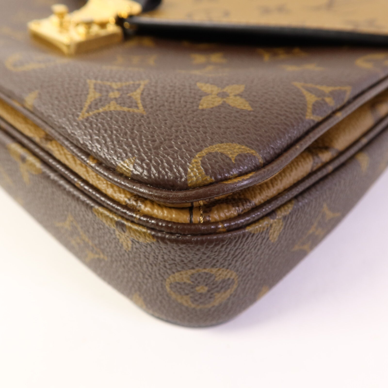 LOUIS VUITTON Monogram Reverse Pochette Metis金扣手挽肩背兩用袋