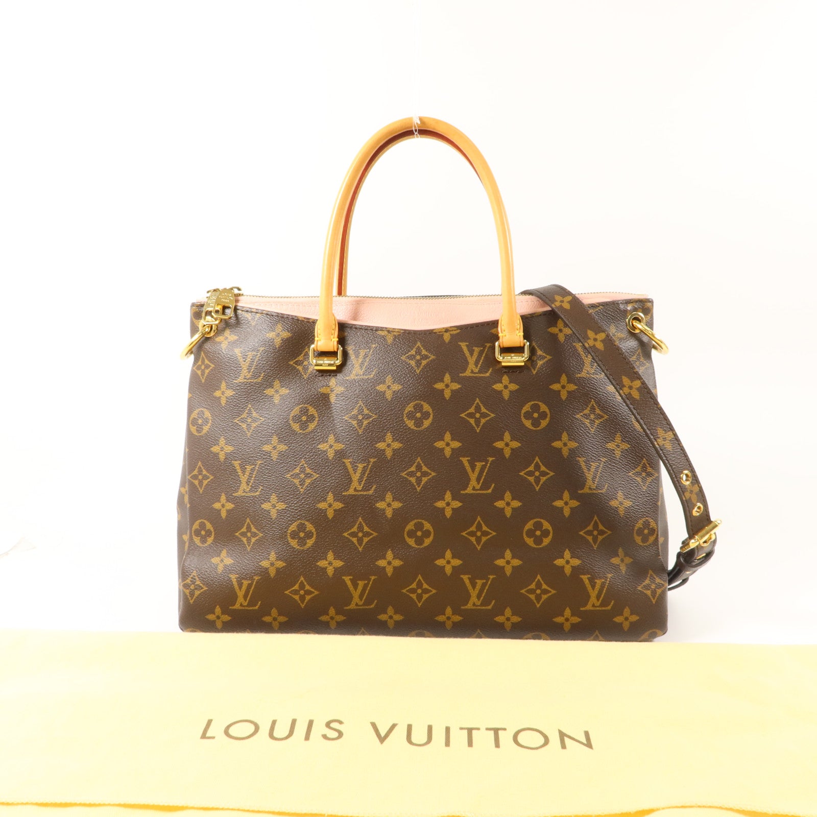 LOUIS VUITTON Monogram Pallas MM手挽肩背兩用袋