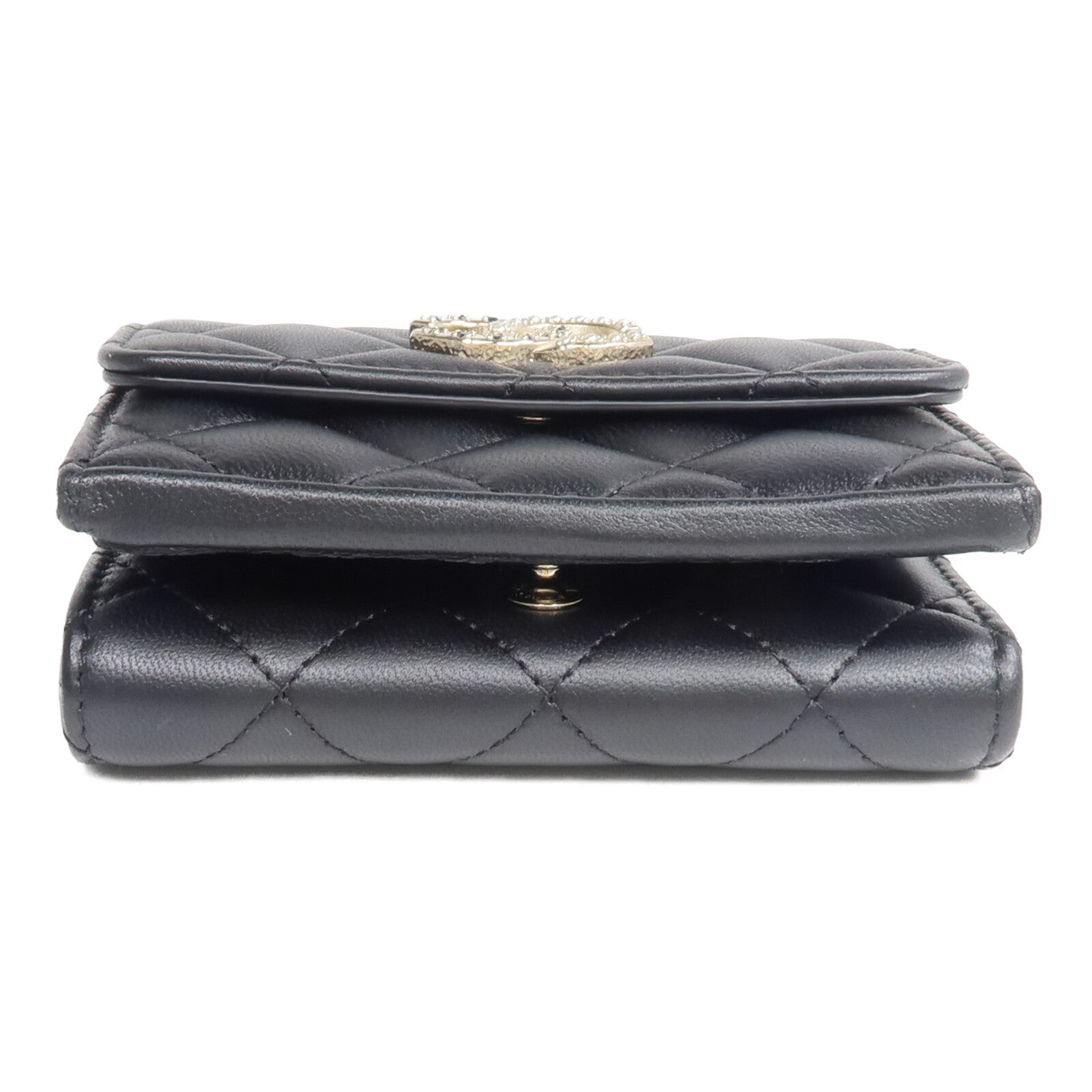 CHANEL 羊皮皮革CC Logo Flap Wallet錢包