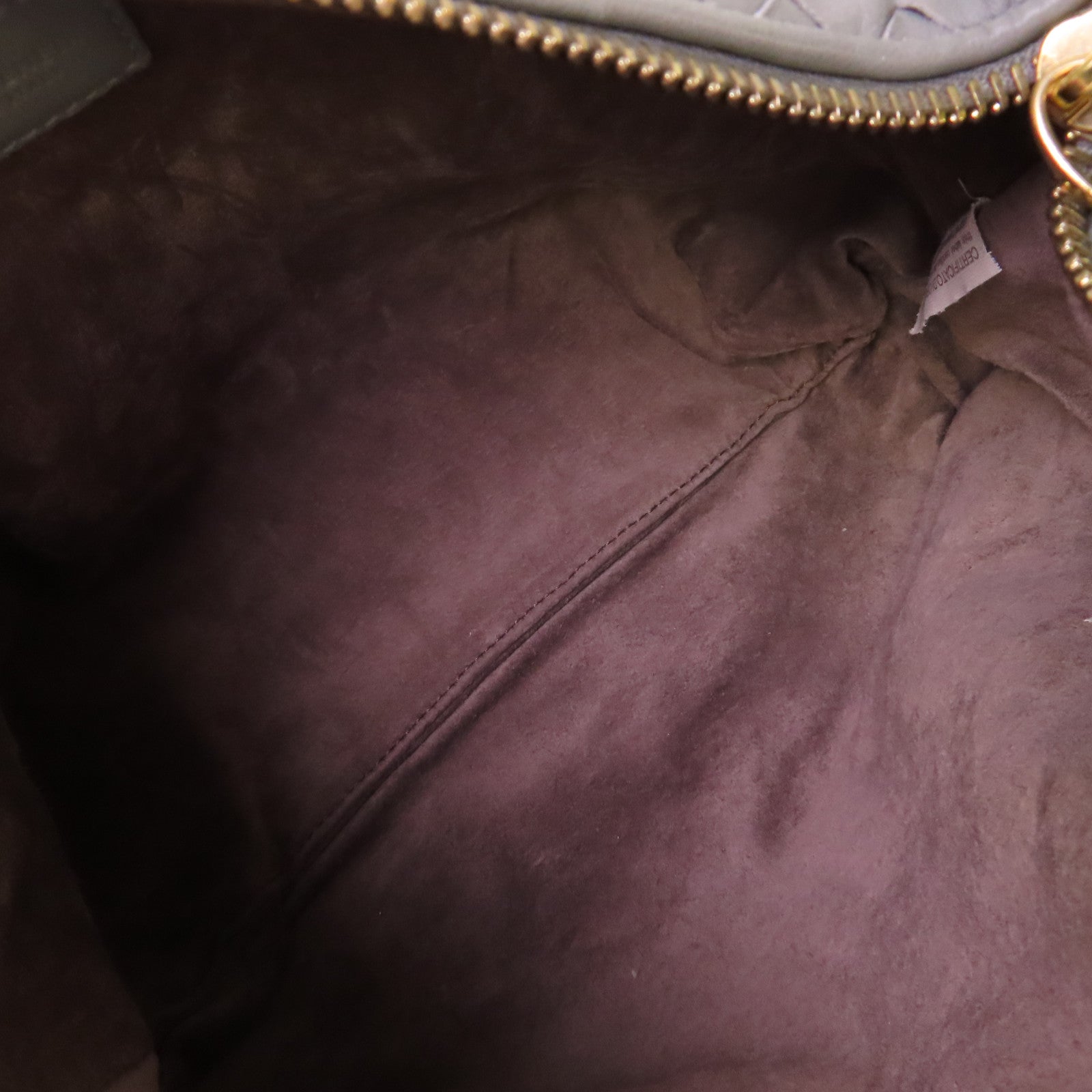 BOTTEGA VENETA 織紋皮革Handbag金扣手挽袋灰色