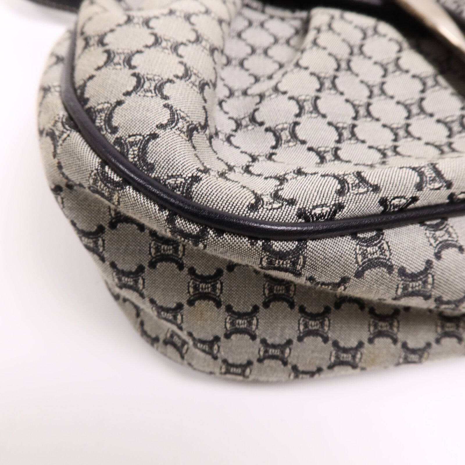 CELINE 帆布Shoulder Bag銀扣肩背袋