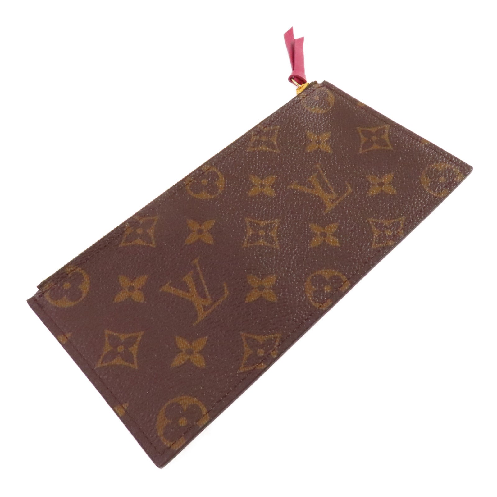 LOUIS VUITTON Monogram Pochette Felicie Shoulder Bag金扣鏈帶肩背袋啡色