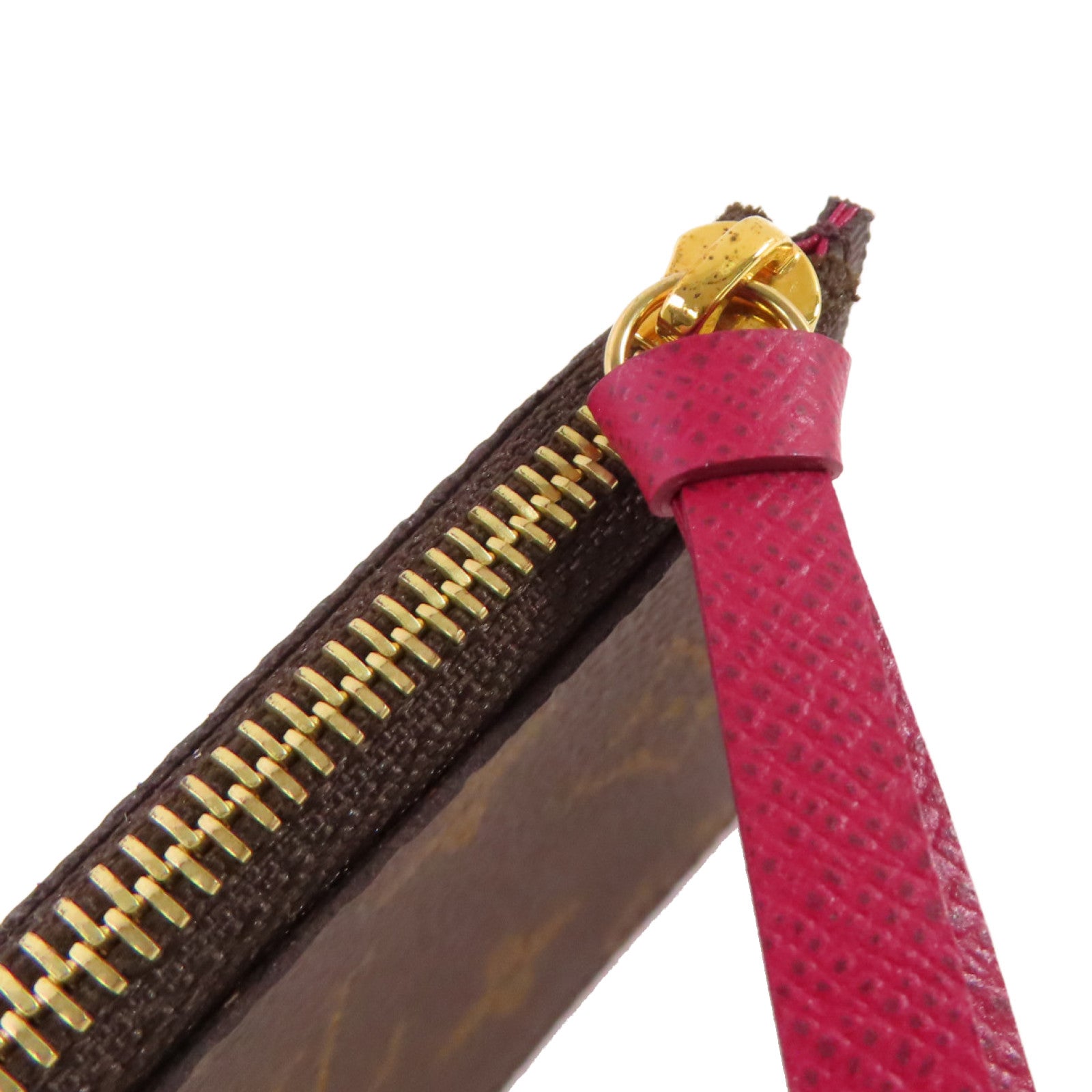LOUIS VUITTON Monogram Pochette Felicie Shoulder Bag金扣鏈帶肩背袋啡色