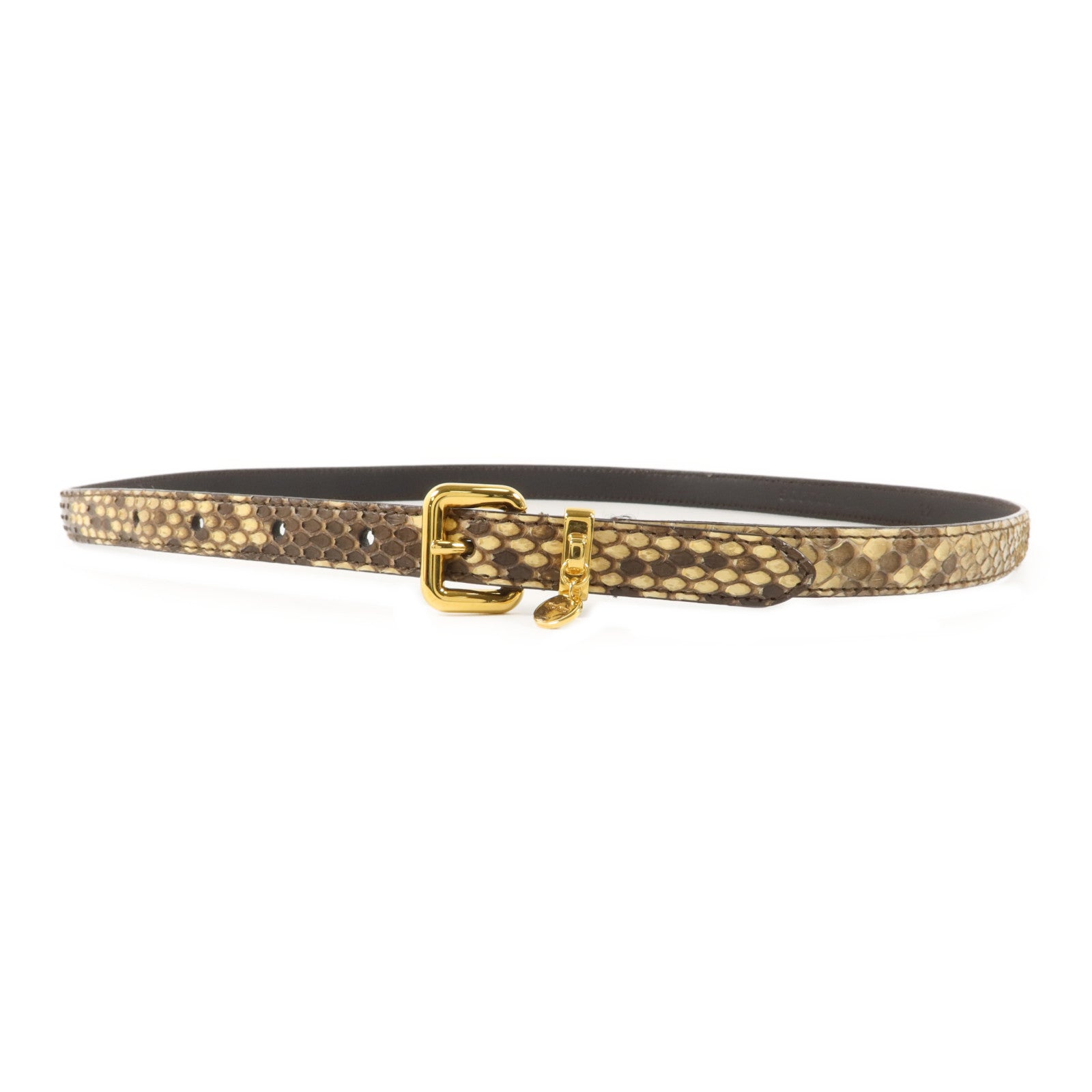 Miu Miu 蛇皮皮革Belt 80cm皮帶