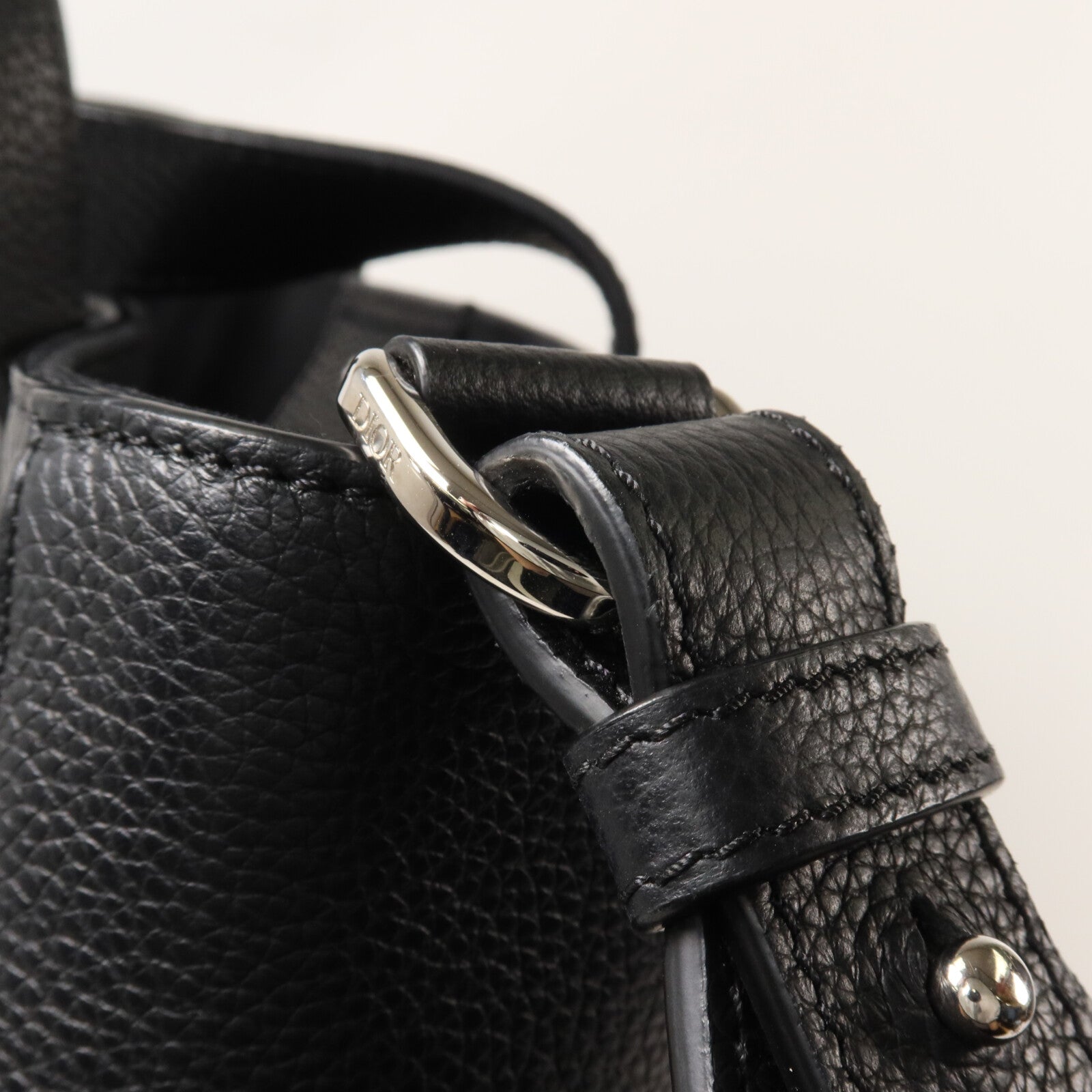 Dior 牛皮皮革Saddle Tote手挽肩背兩用袋